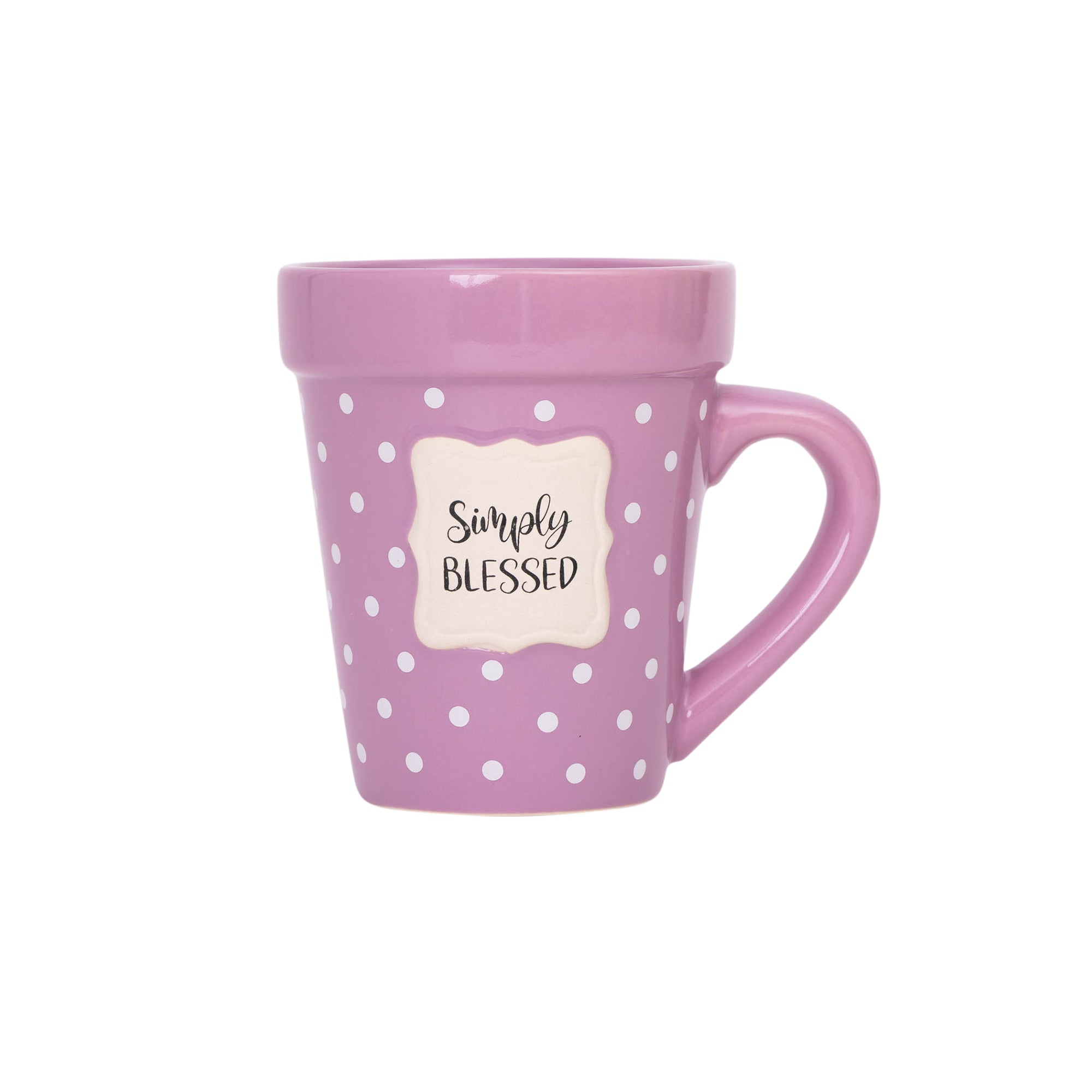 Flower Pot Mug: Simply Blessed