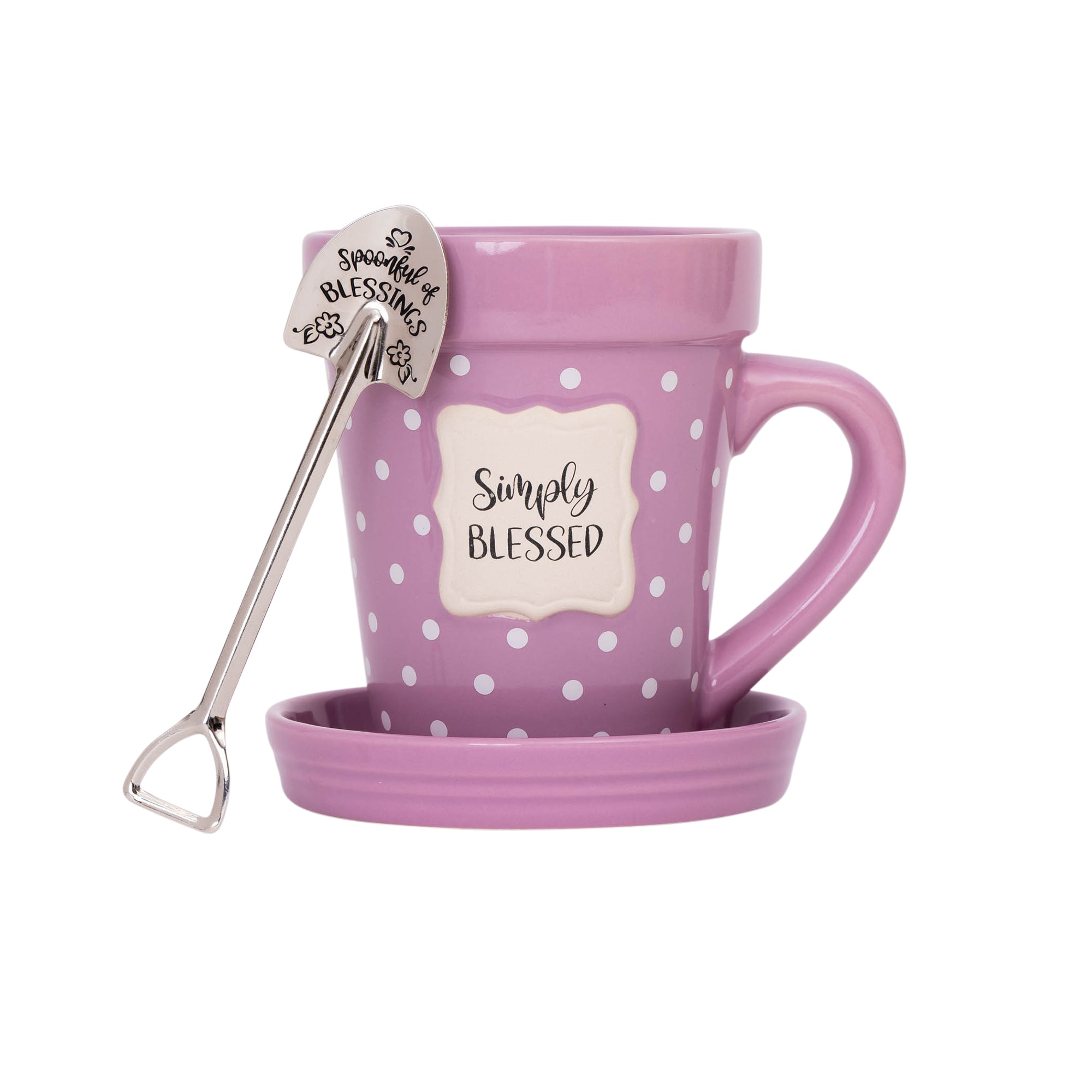 Flower Pot Mug: Simply Blessed