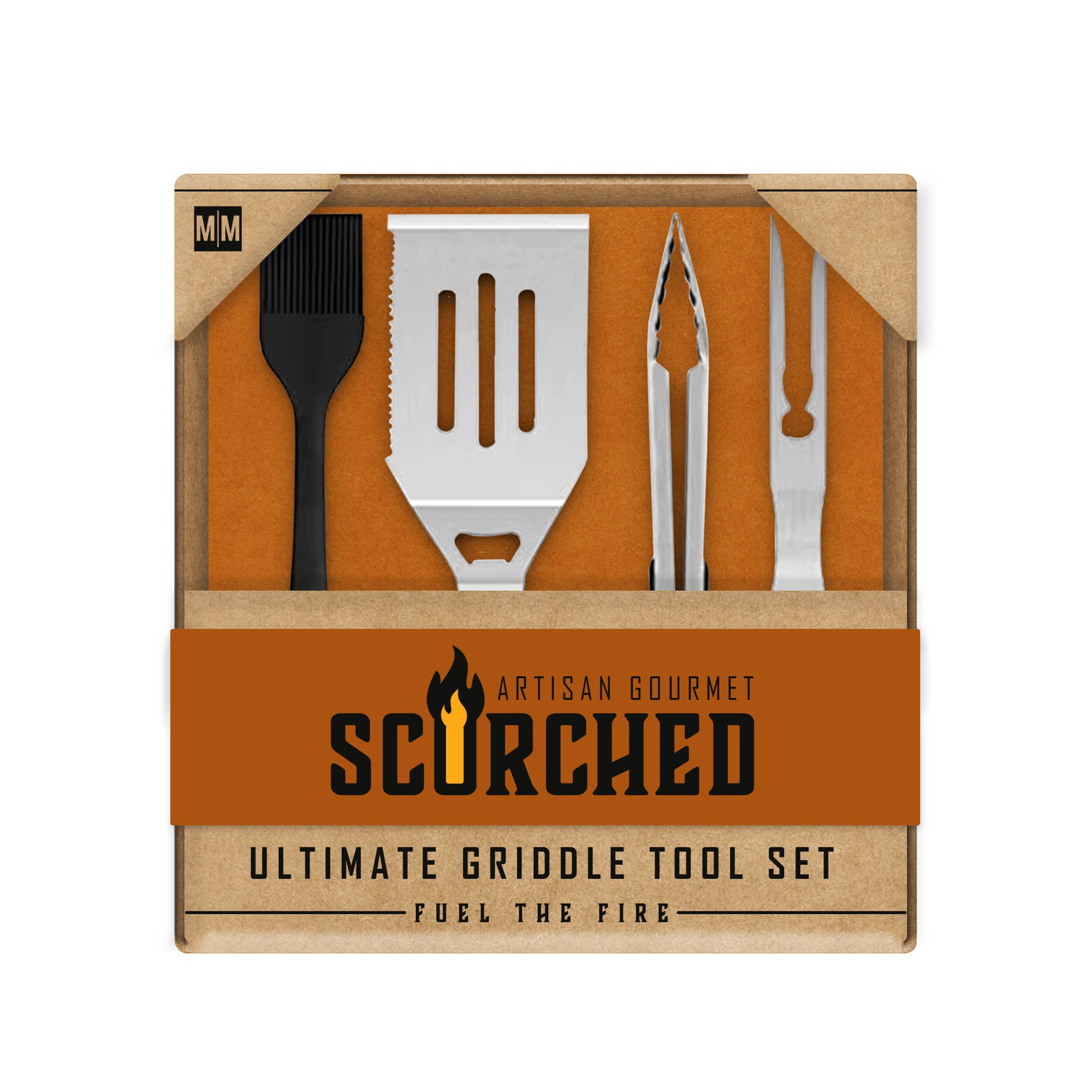 4-Piece BBQ Tool Set