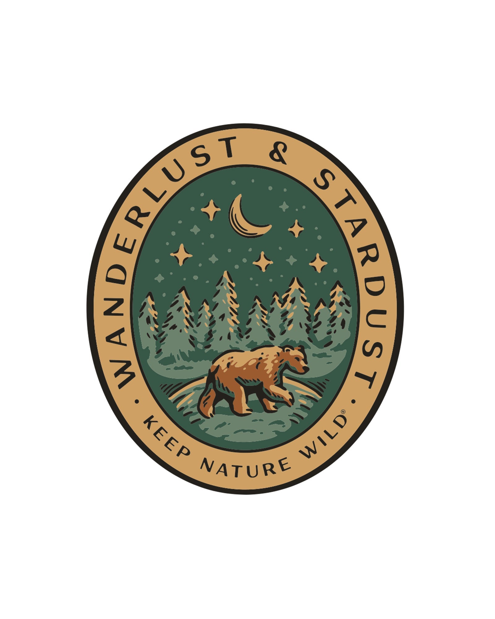 Wanderlust & Stardust Bear | Sticker