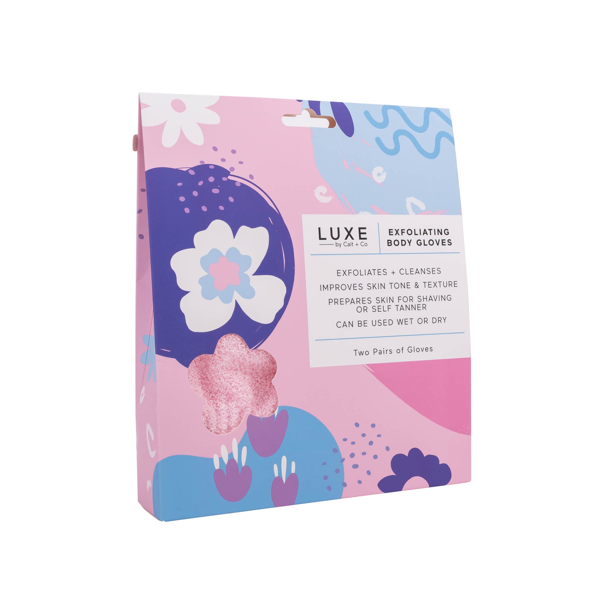 Exfoliating Body Gloves - Pink
