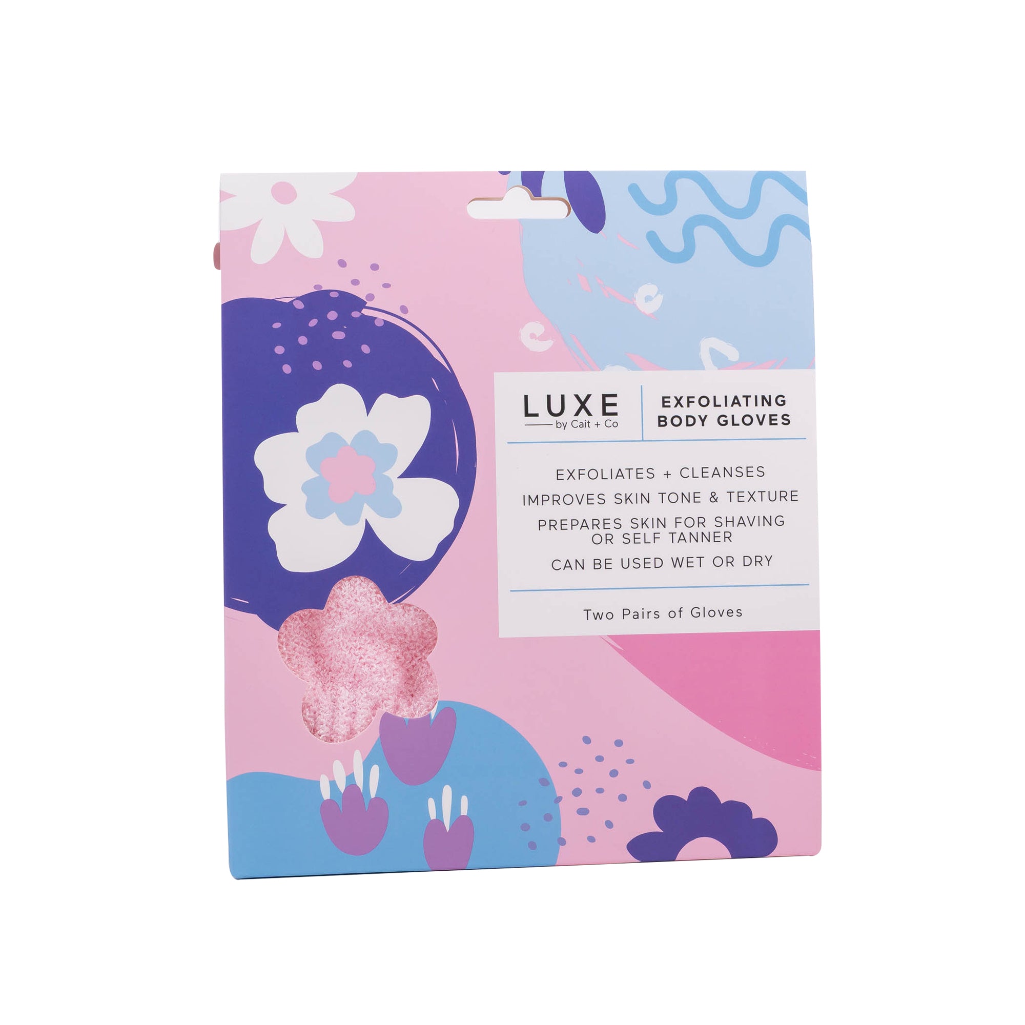 Exfoliating Body Gloves - Pink