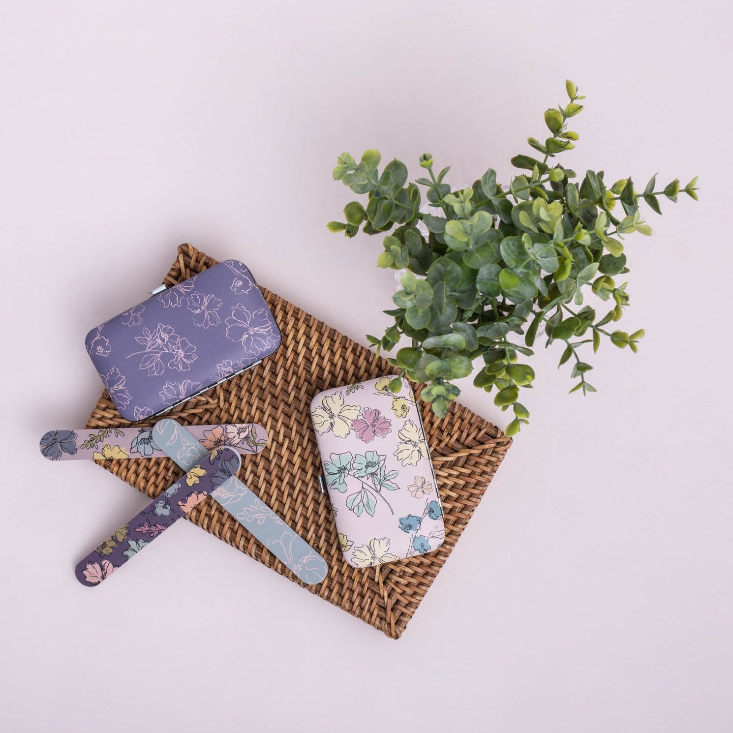 Emery Board Set: Wild Blossom Purple