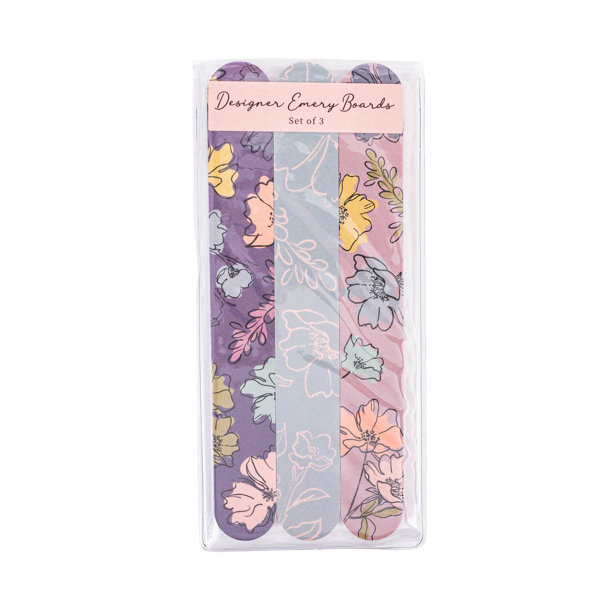 Emery Board Set: Wild Blossom Purple