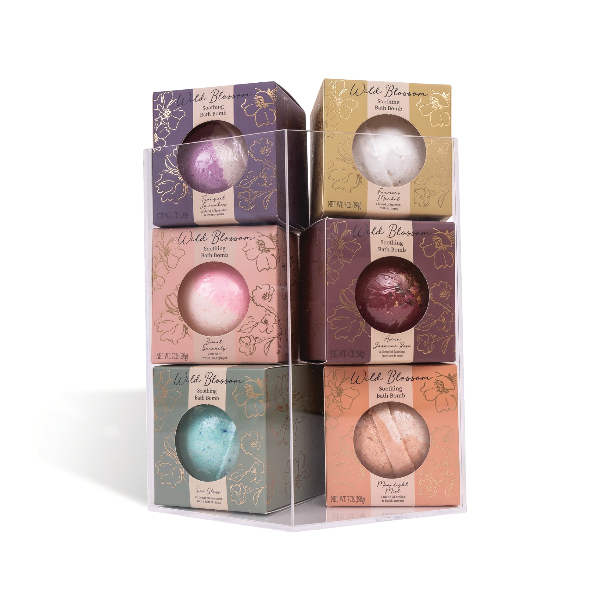 Wild Blossom Hexagon Display Only: Empty