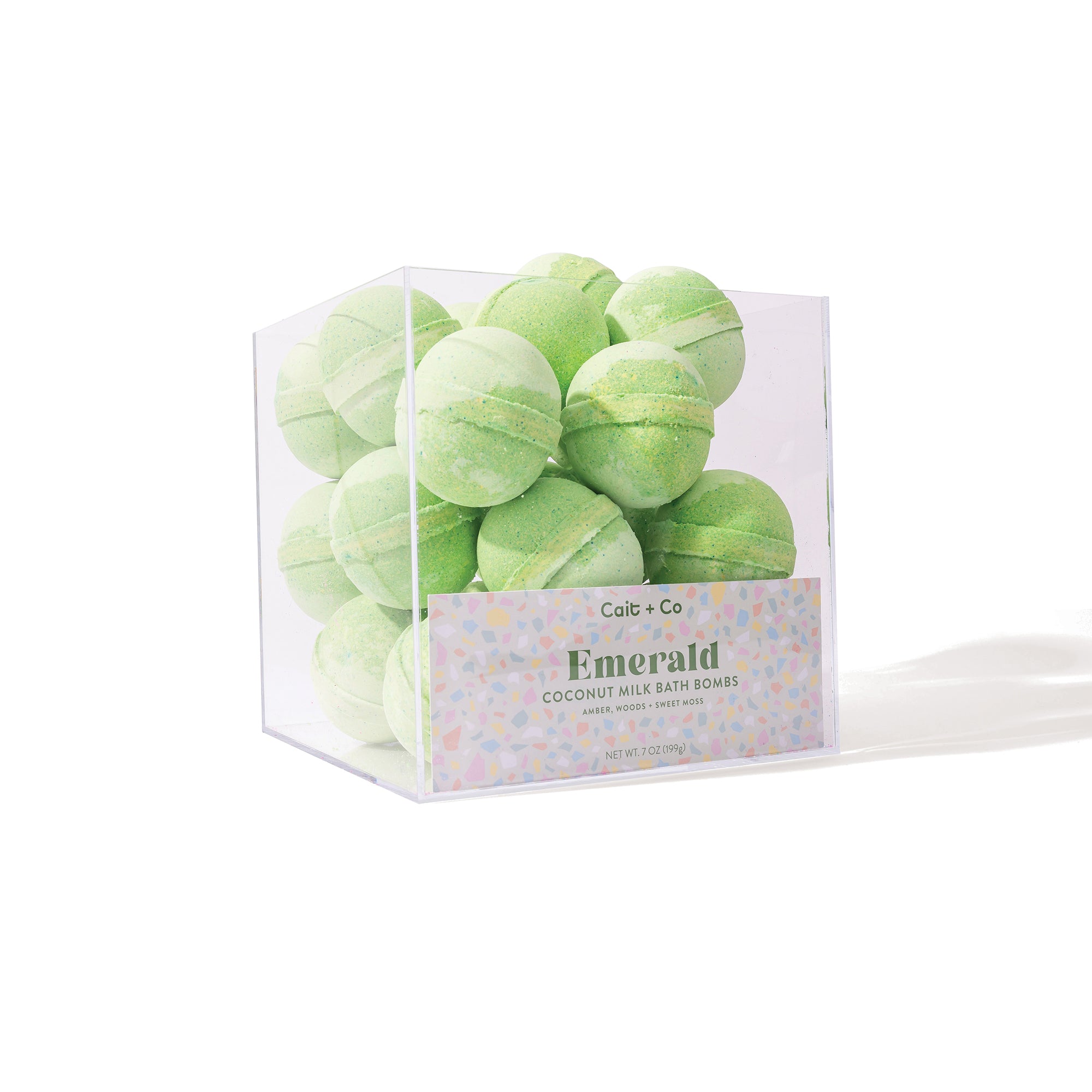 Emerald - Bath Bomb Acrylic Display Cube