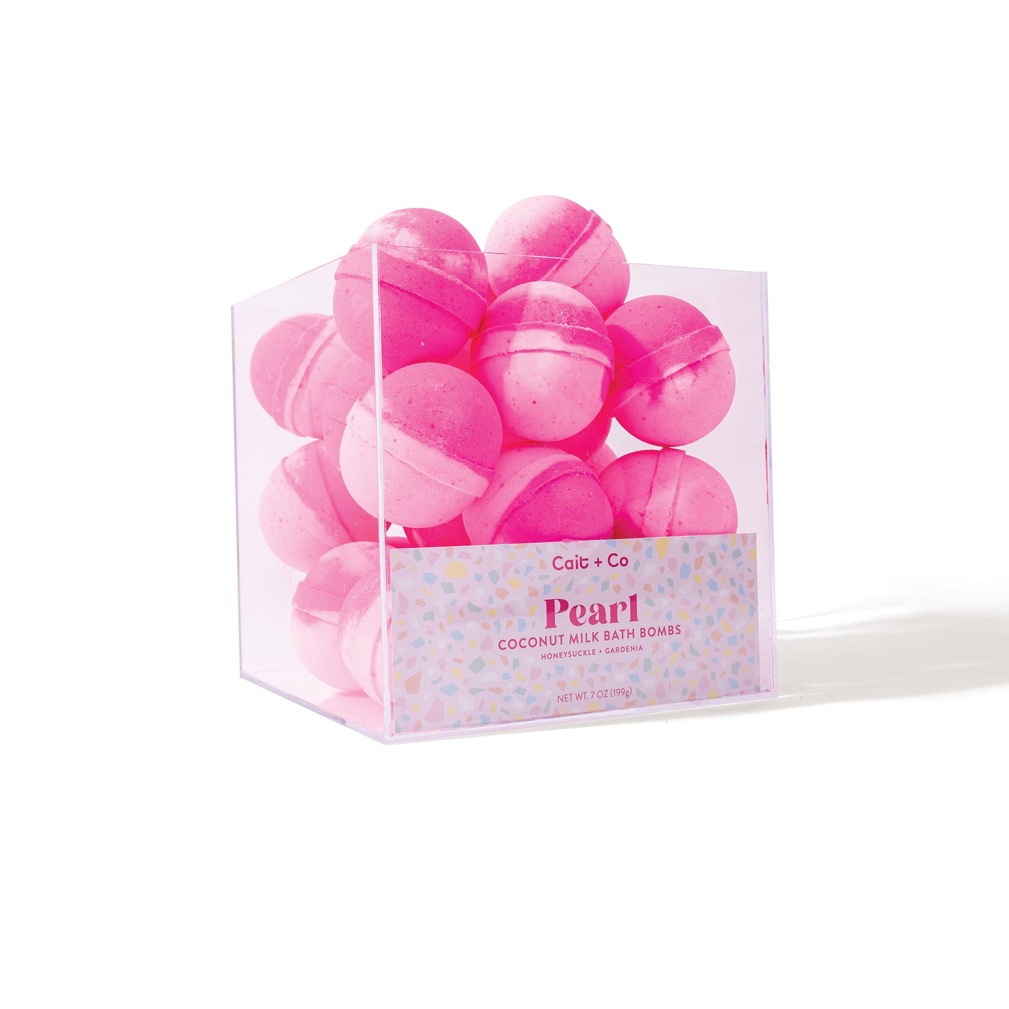 Pearl - Bath Bomb Acrylic Display Cube