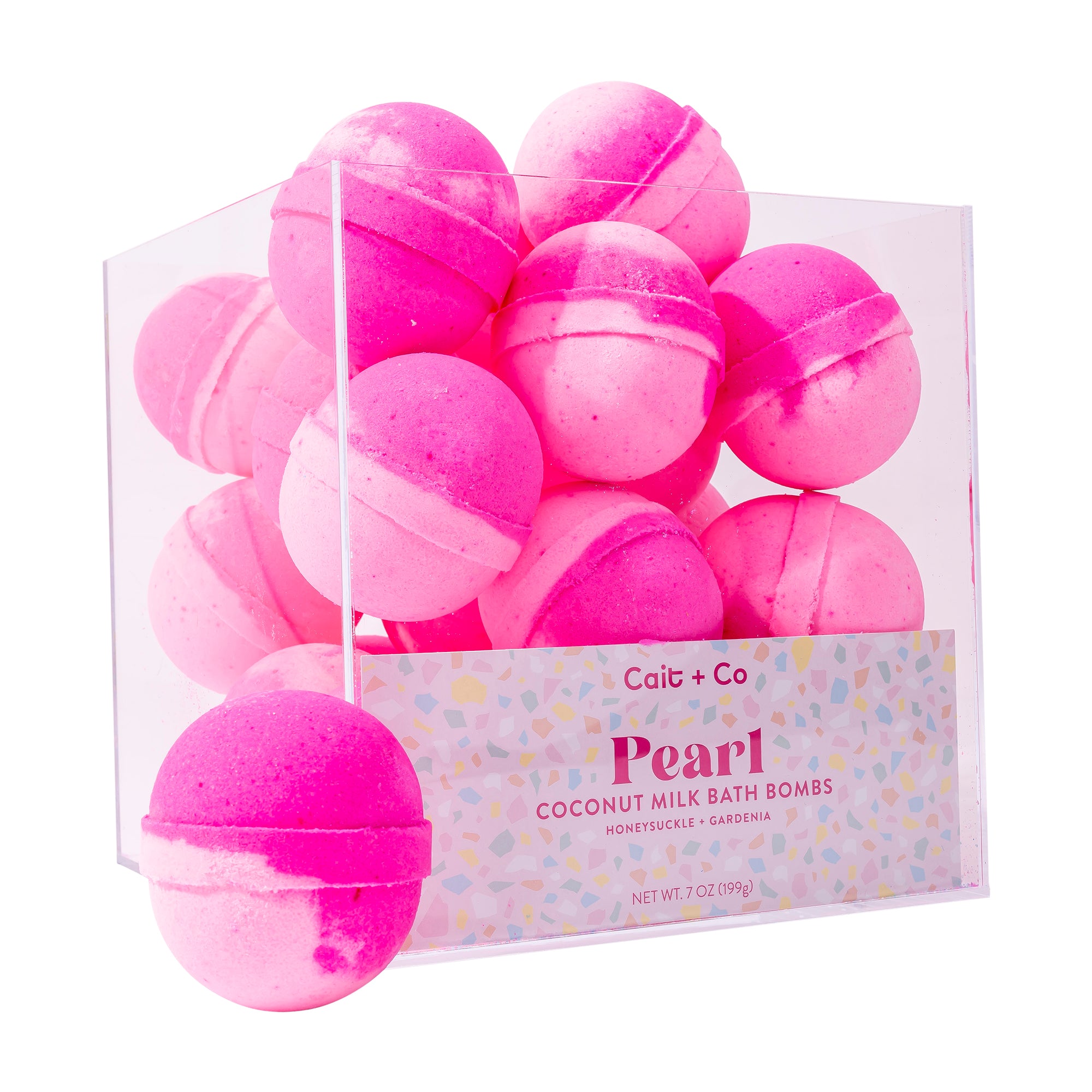 Pearl - Bath Bomb Acrylic Display Cube