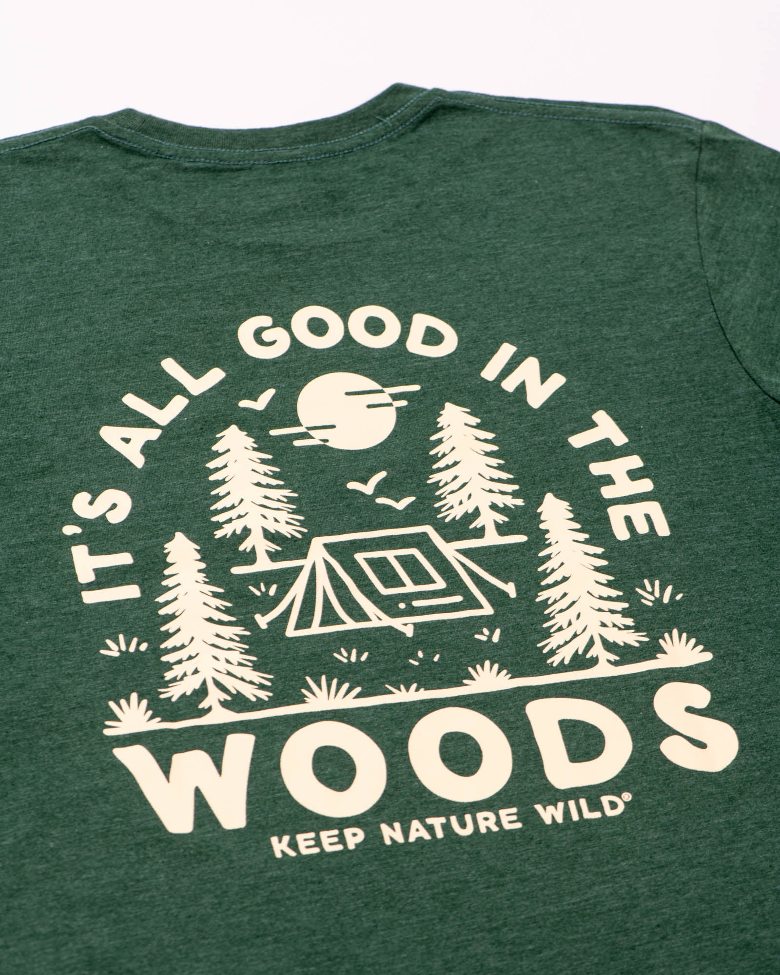 Good in the Woods Unisex Tee | Heather Forest