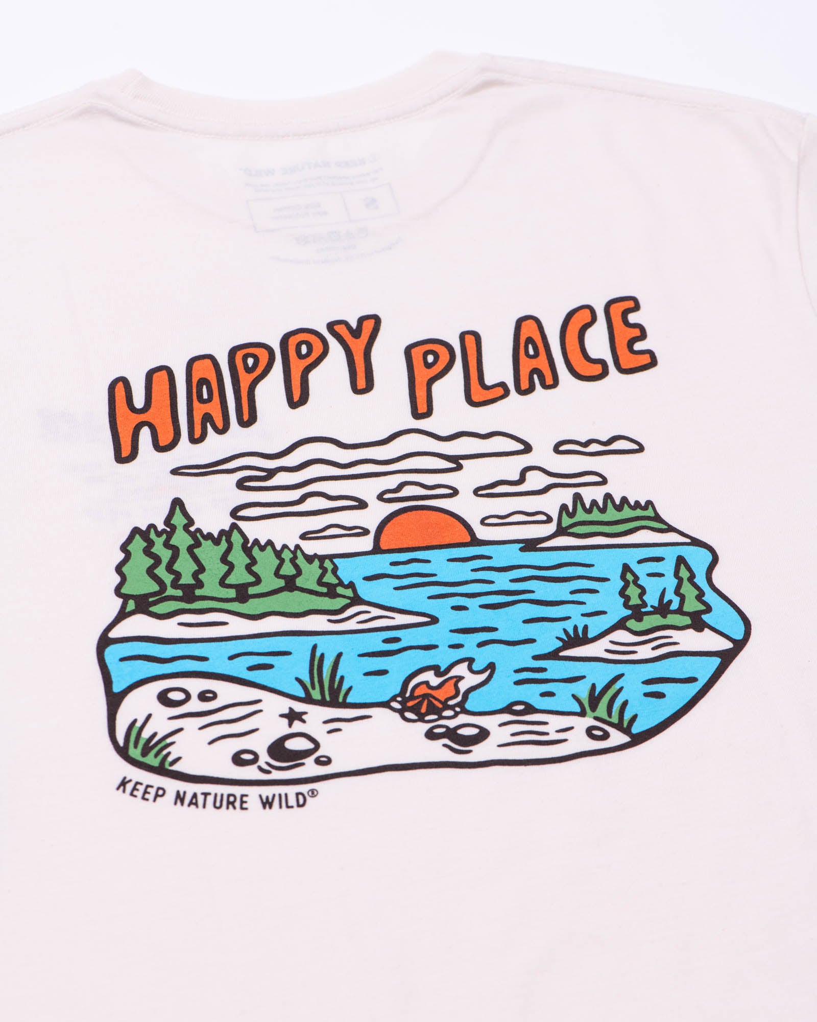 Happy Place Shoreline Unisex Tee | Natural