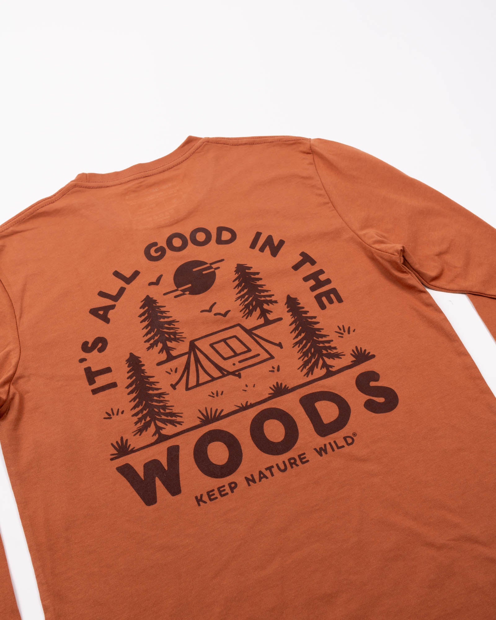 Good in the Woods Unisex Long Sleeve Tee | Redwood