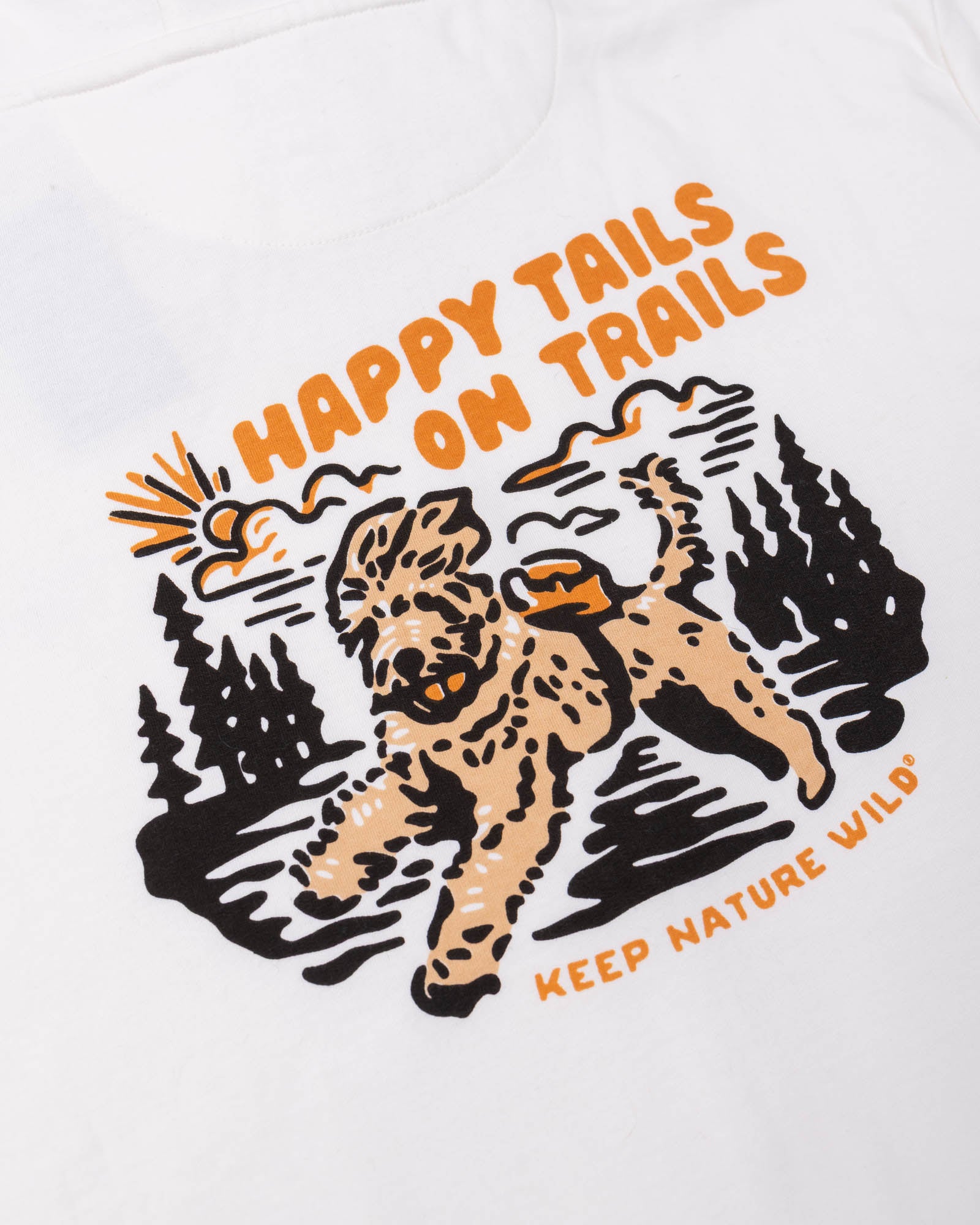 Happy Tails On Trails Zip-Up Hoodie | Natural