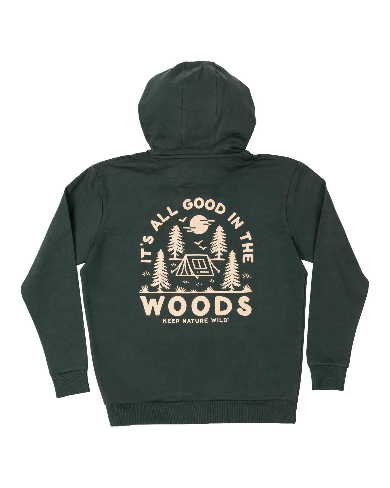 Good In The Woods Zip-Up Hoodie | Heather Forest