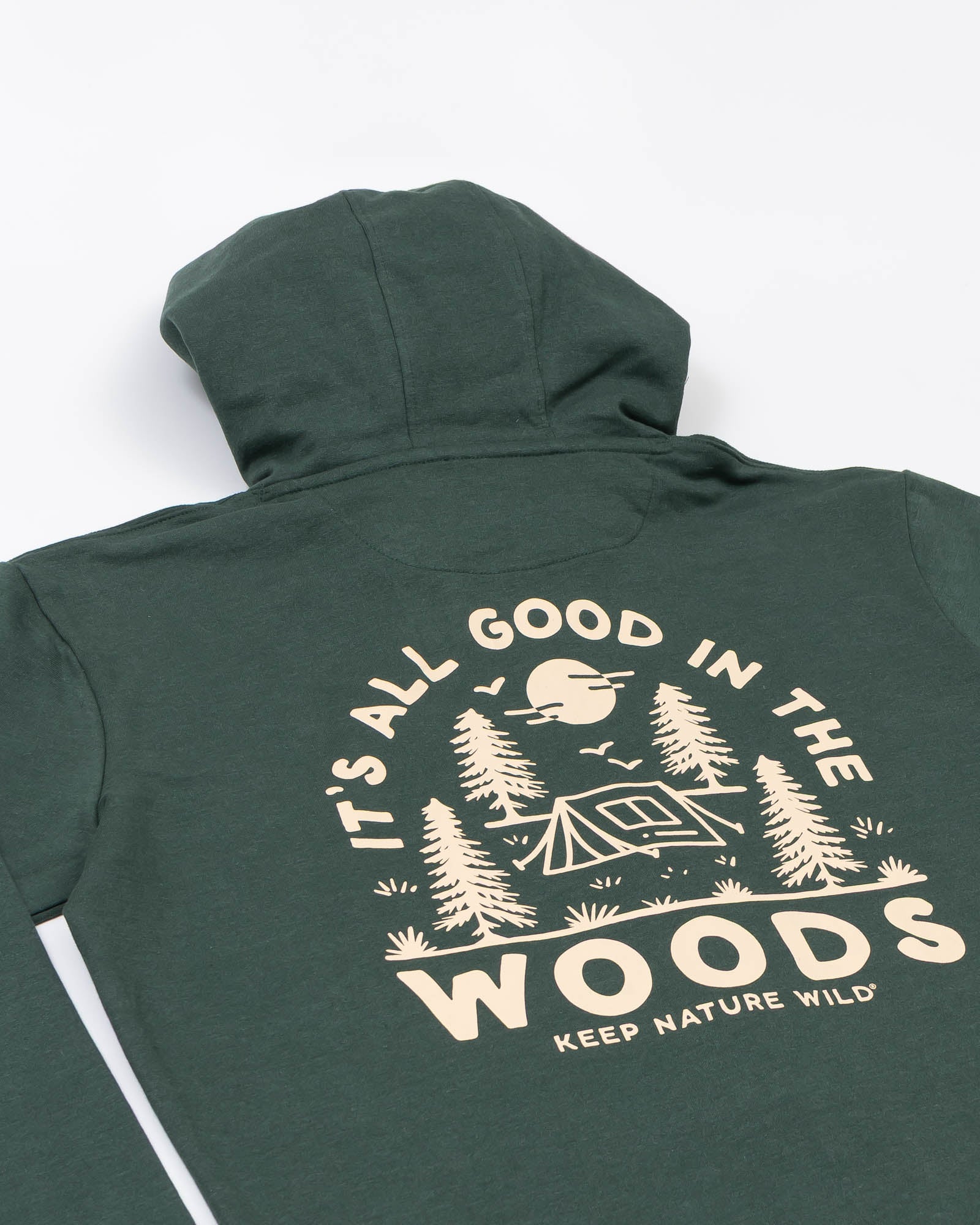 Good In The Woods Zip-Up Hoodie | Heather Forest