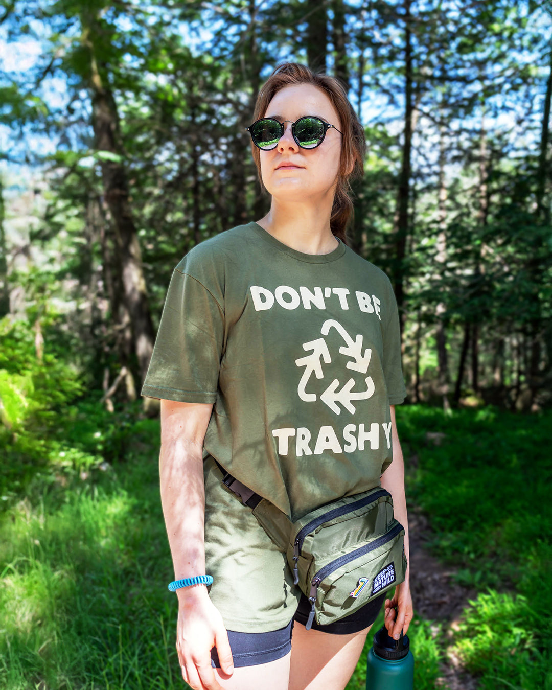 Don't Be Trashy Unisex Tee | Olive