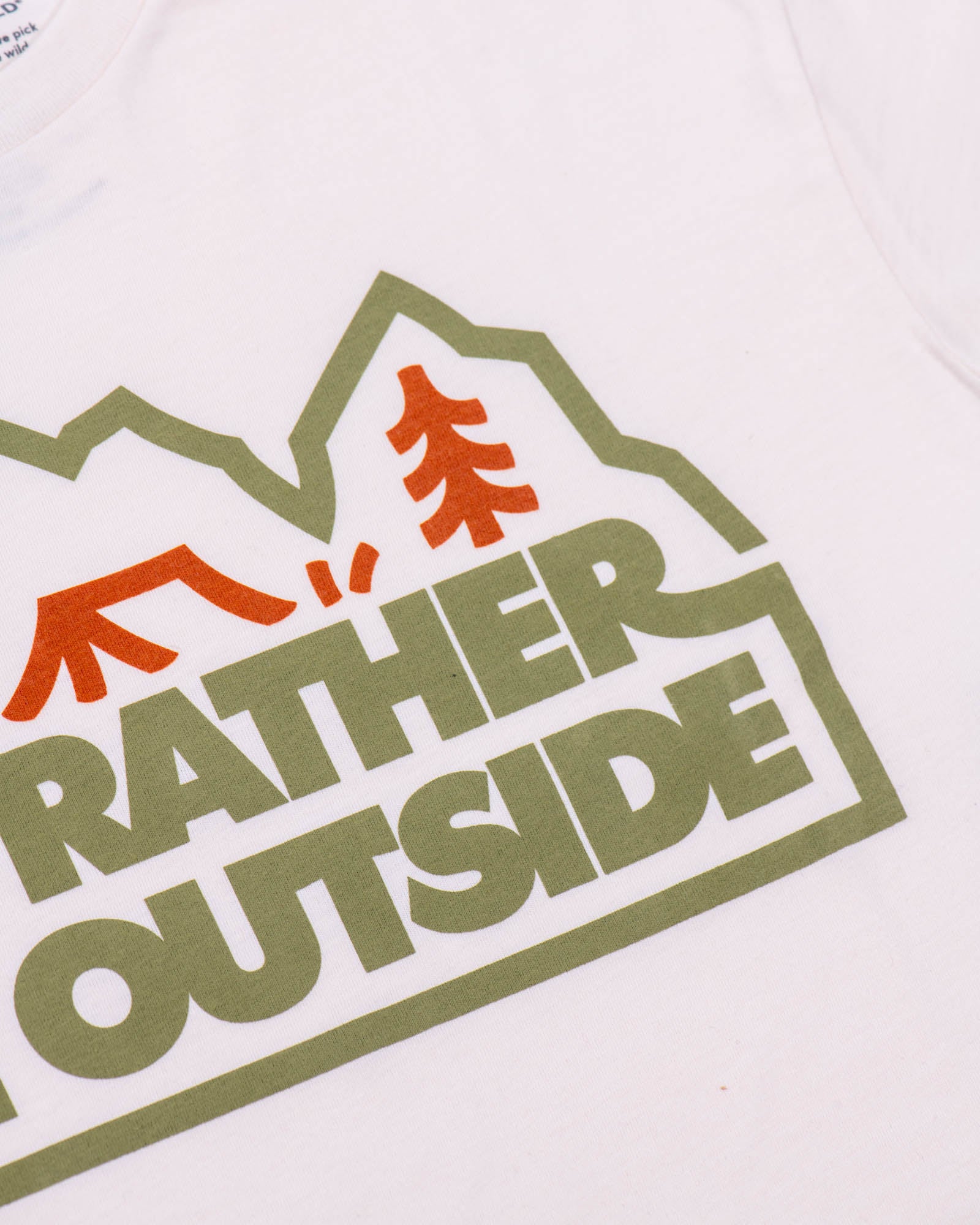 I'd Rather Be Outside Forest Unisex Tee | Natural