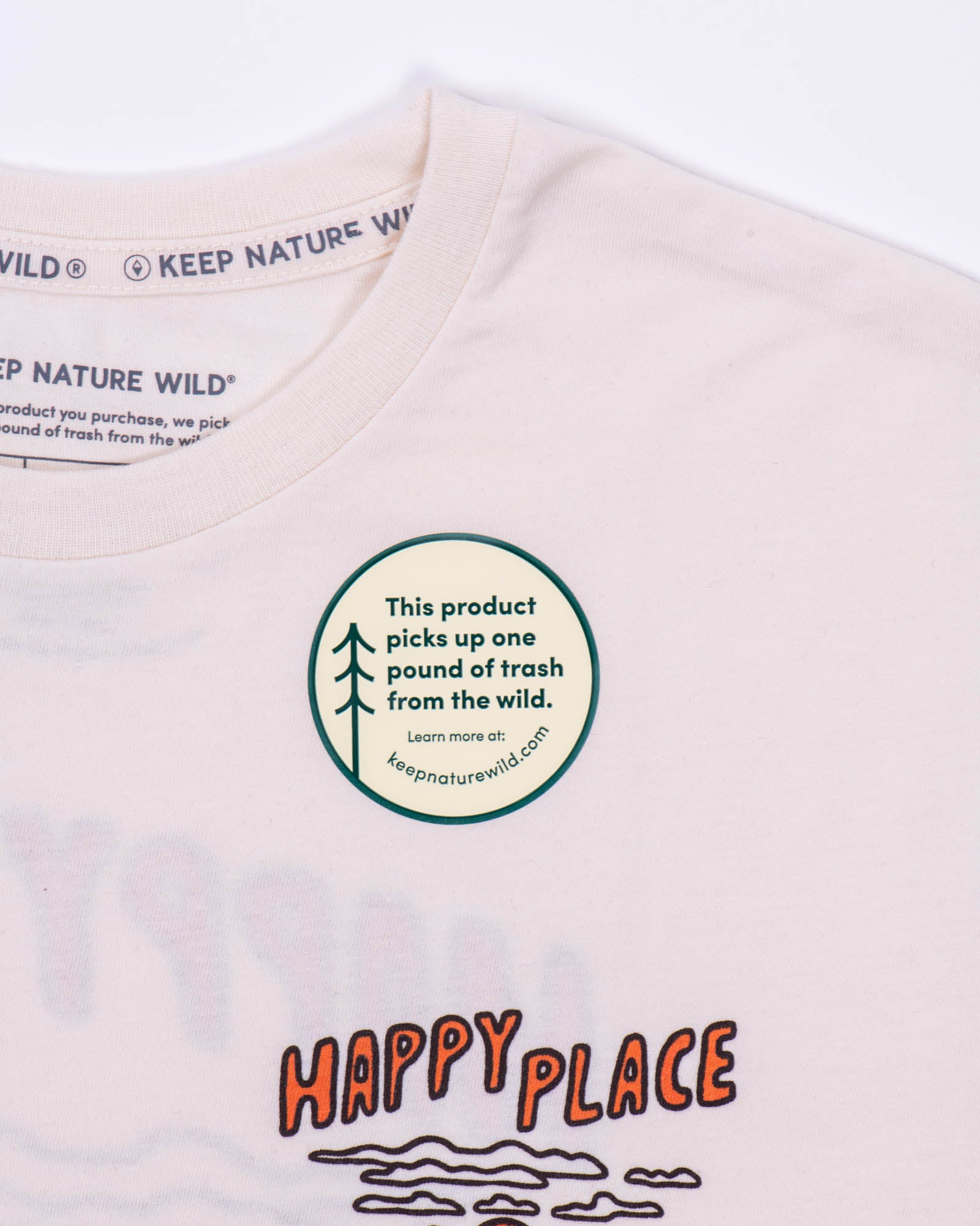 Happy Place Shoreline Unisex Tee | Natural