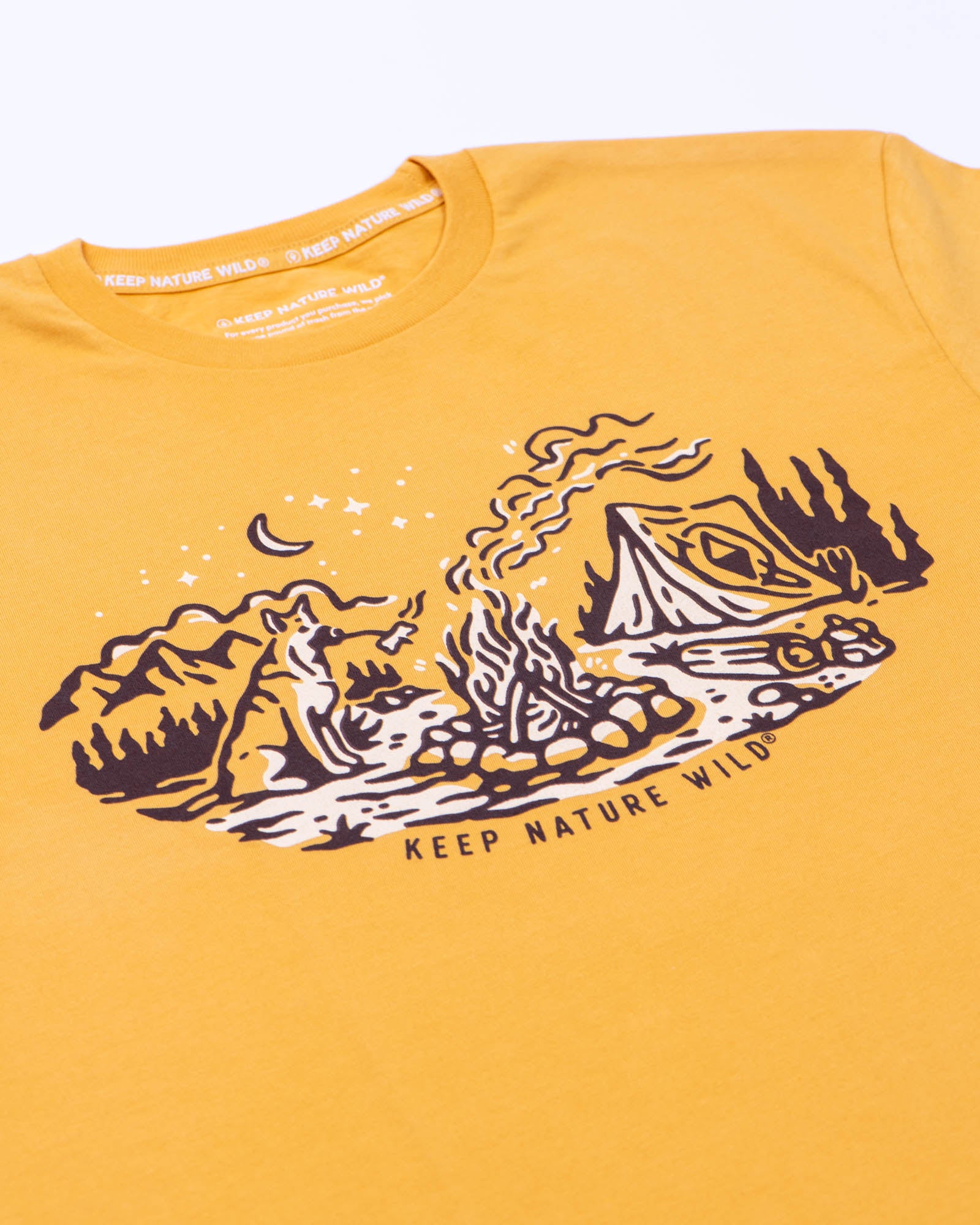 Campfire Dog Unisex Tee | Mustard