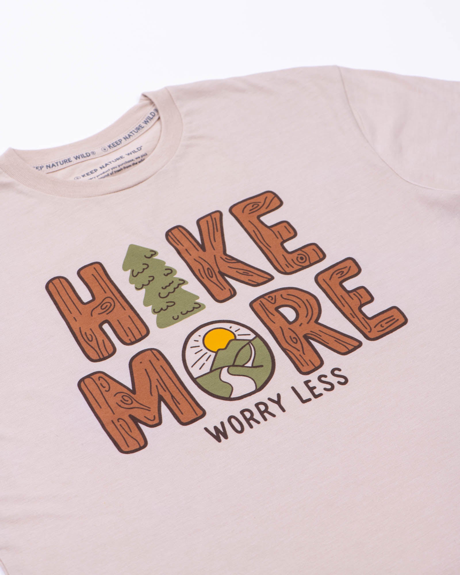 Hike More Unisex Tee | Heather Tan