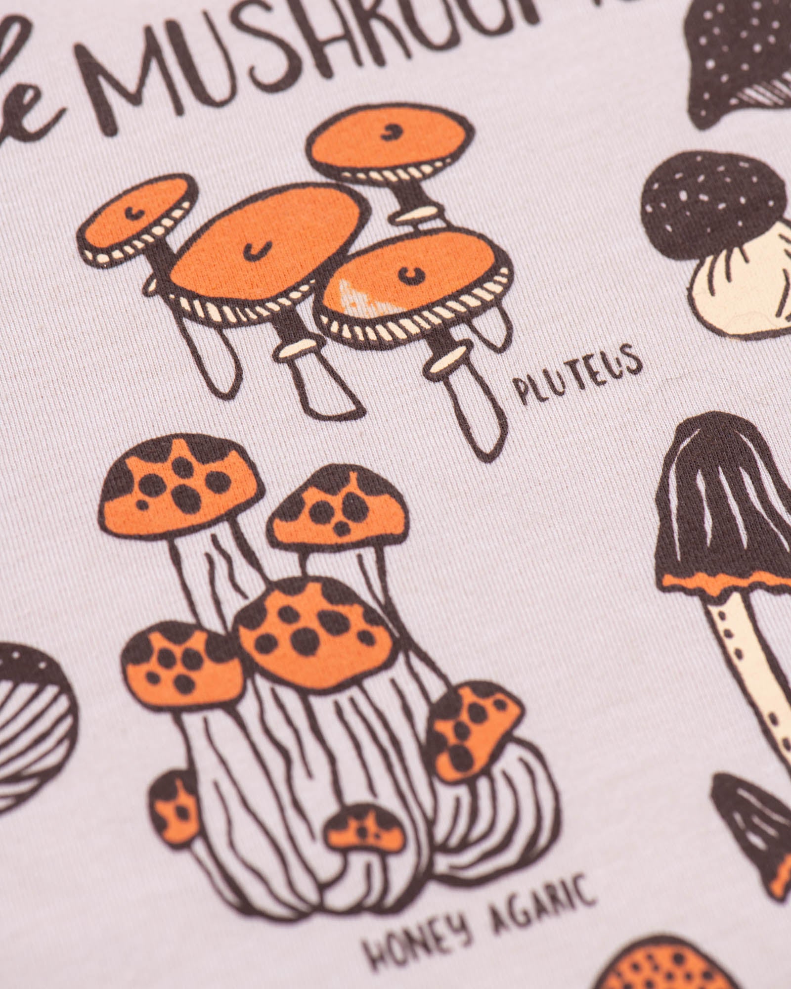 Edible Mushrooms Unisex Tee | Heather Tan