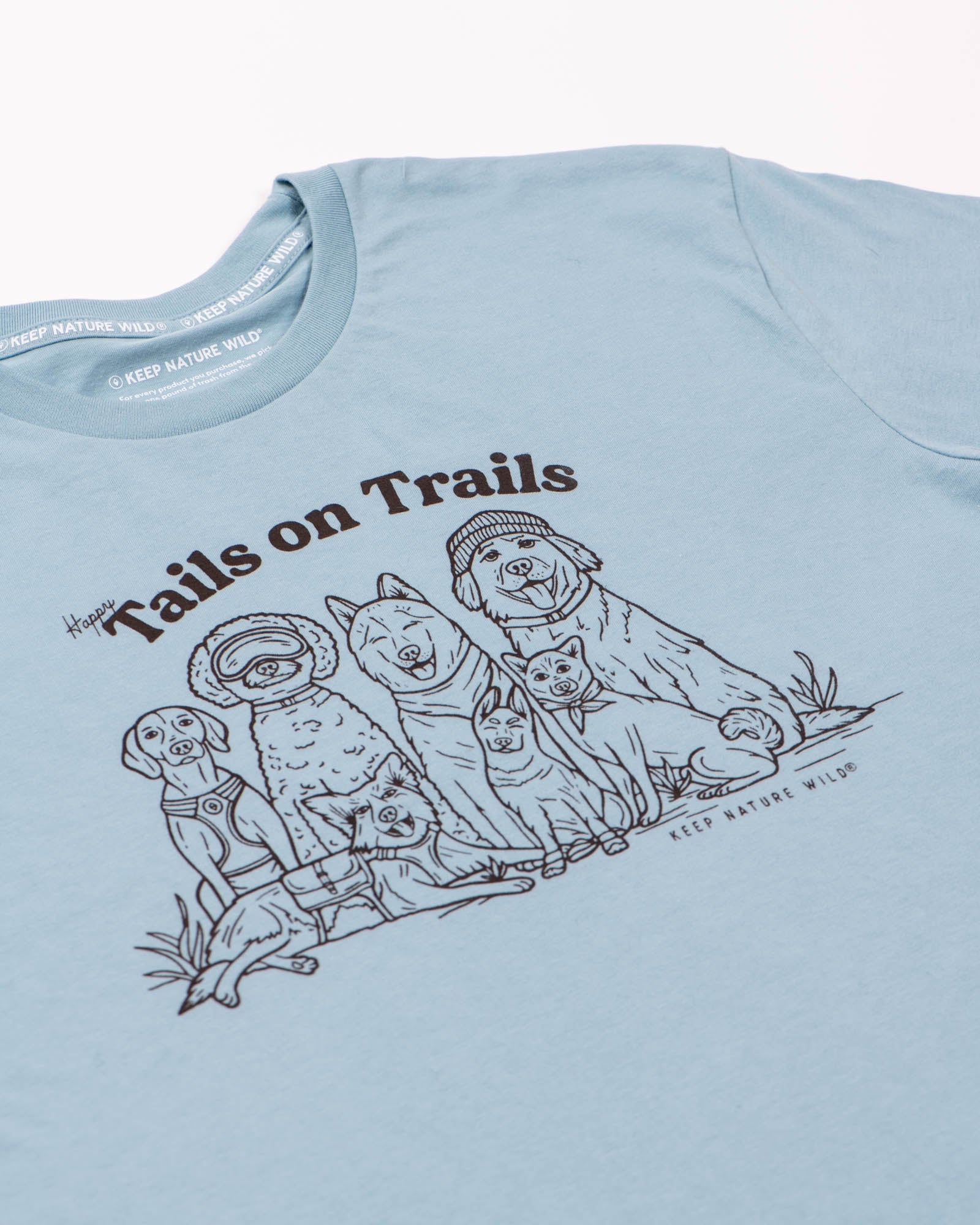 Happy Tails Unisex Tee | Morning Mist