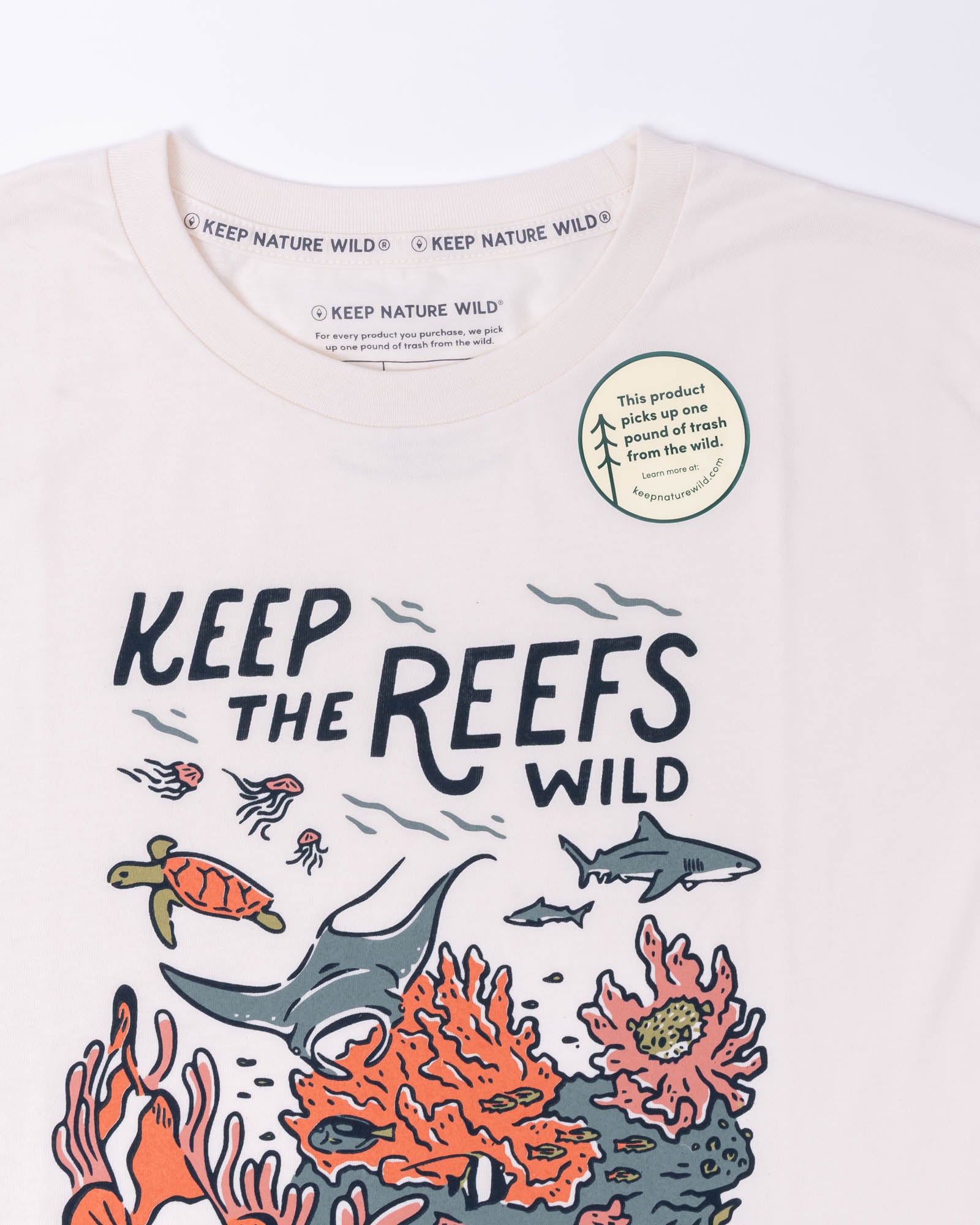 Wild Reefs Unisex Tee | Natural