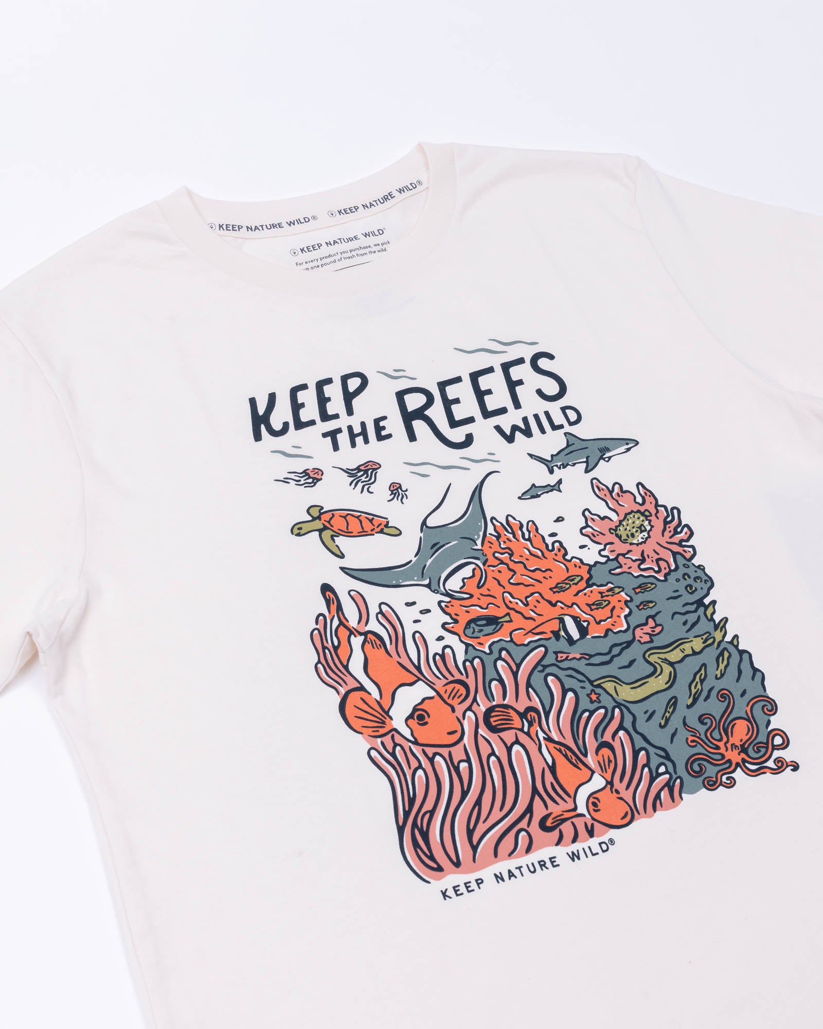 Wild Reefs Unisex Tee | Natural