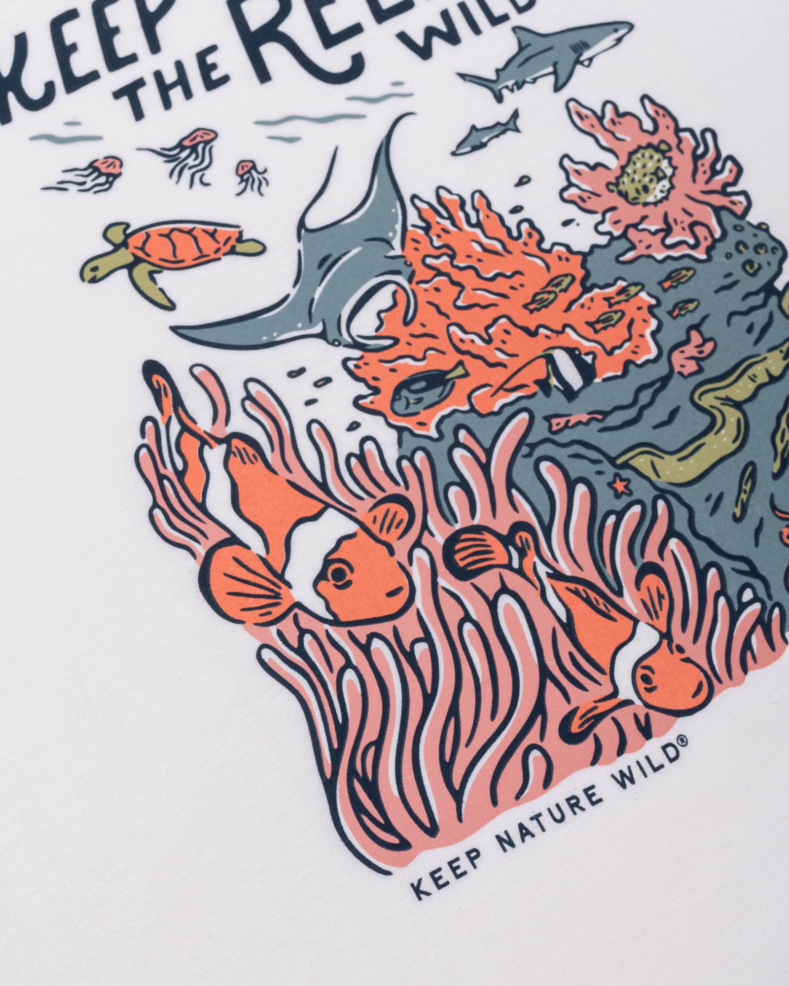 Wild Reefs Unisex Tee | Natural