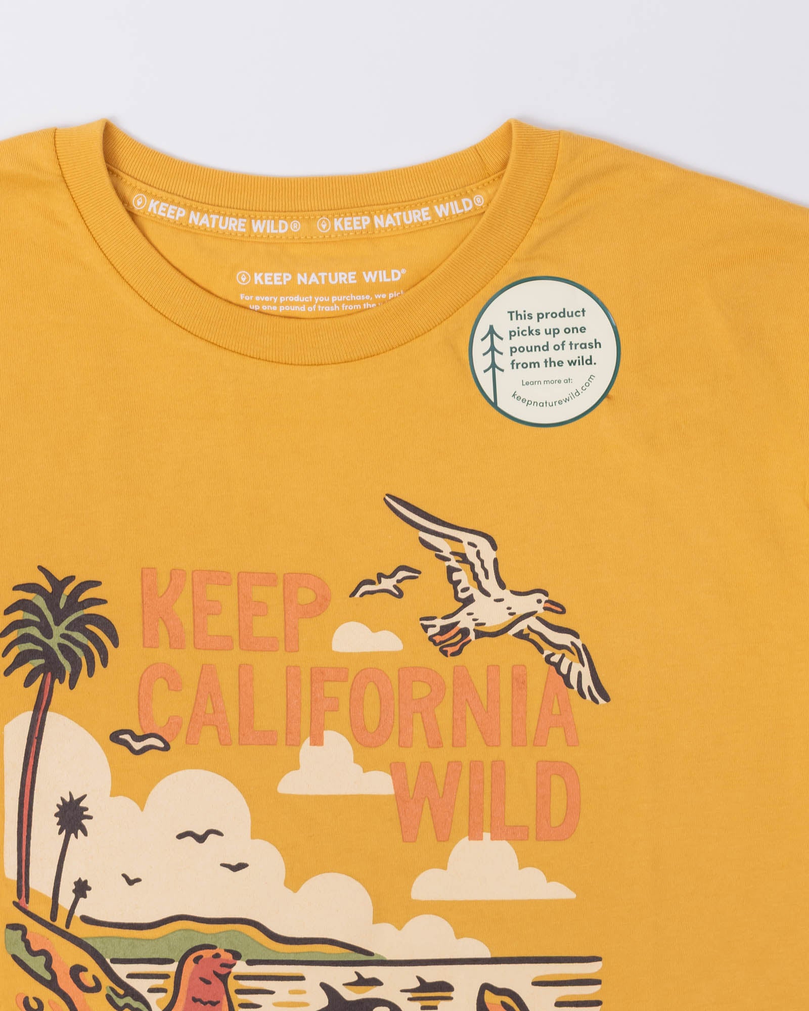 Keep California Wild Unisex Tee | Mustard