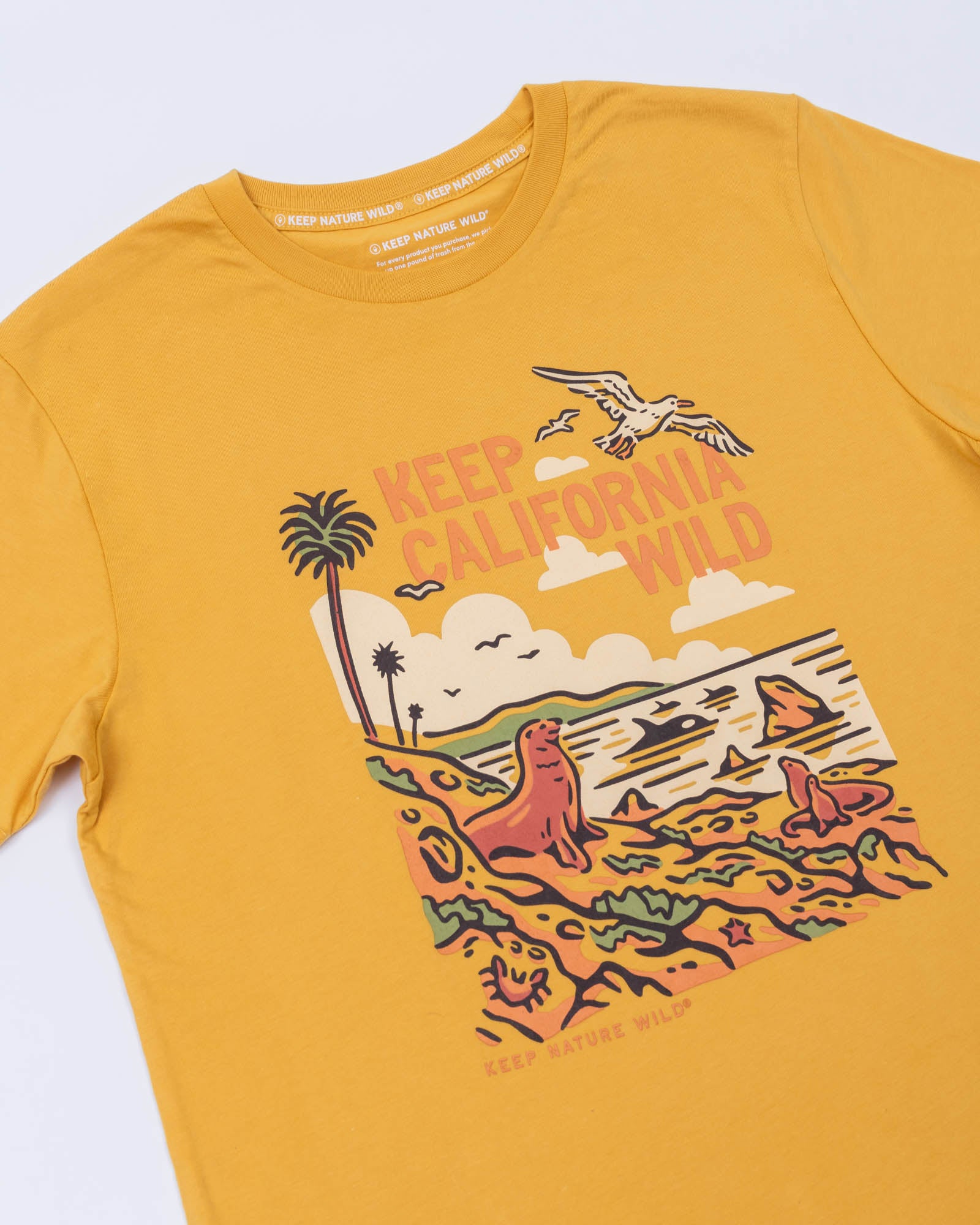 Keep California Wild Unisex Tee | Mustard