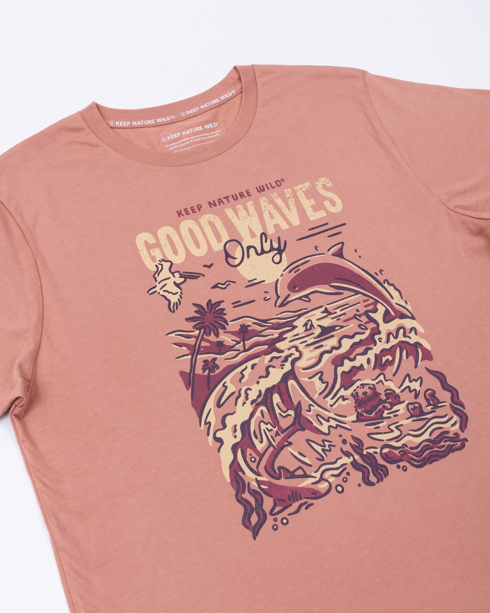 Good Waves Only Unisex Tee | Canyon Rose