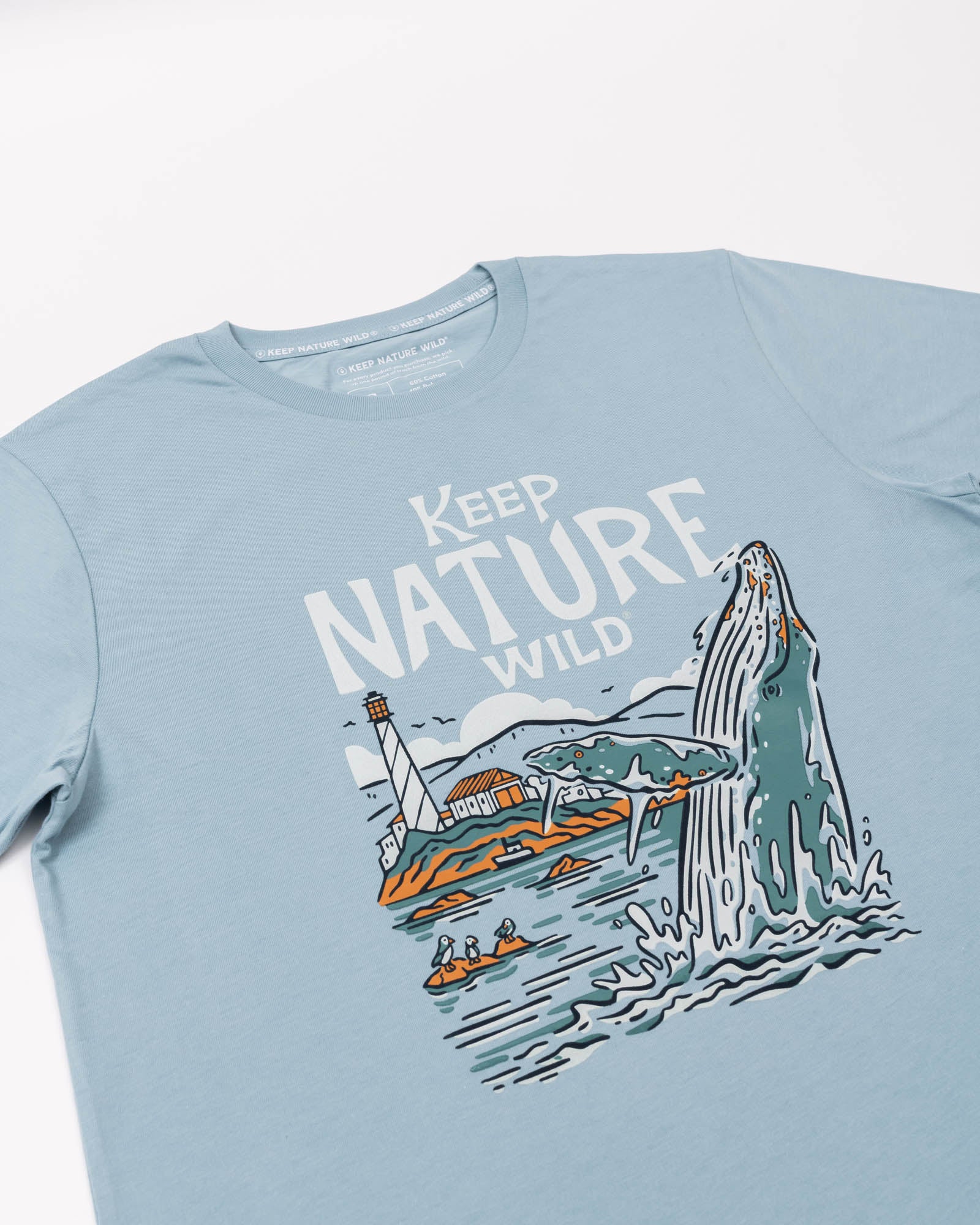 Wild Humpback Unisex Tee | Morning Mist