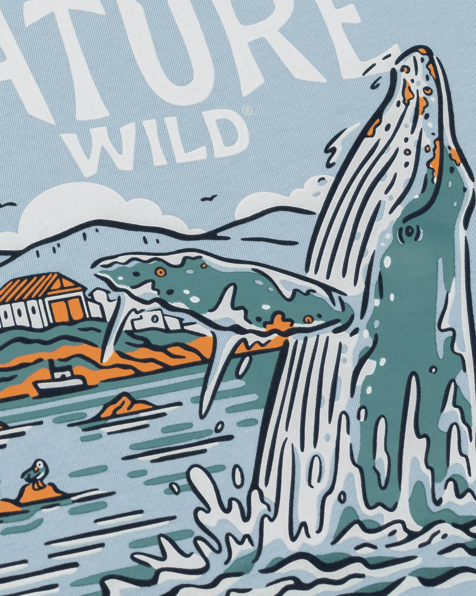 Wild Humpback Unisex Tee | Morning Mist