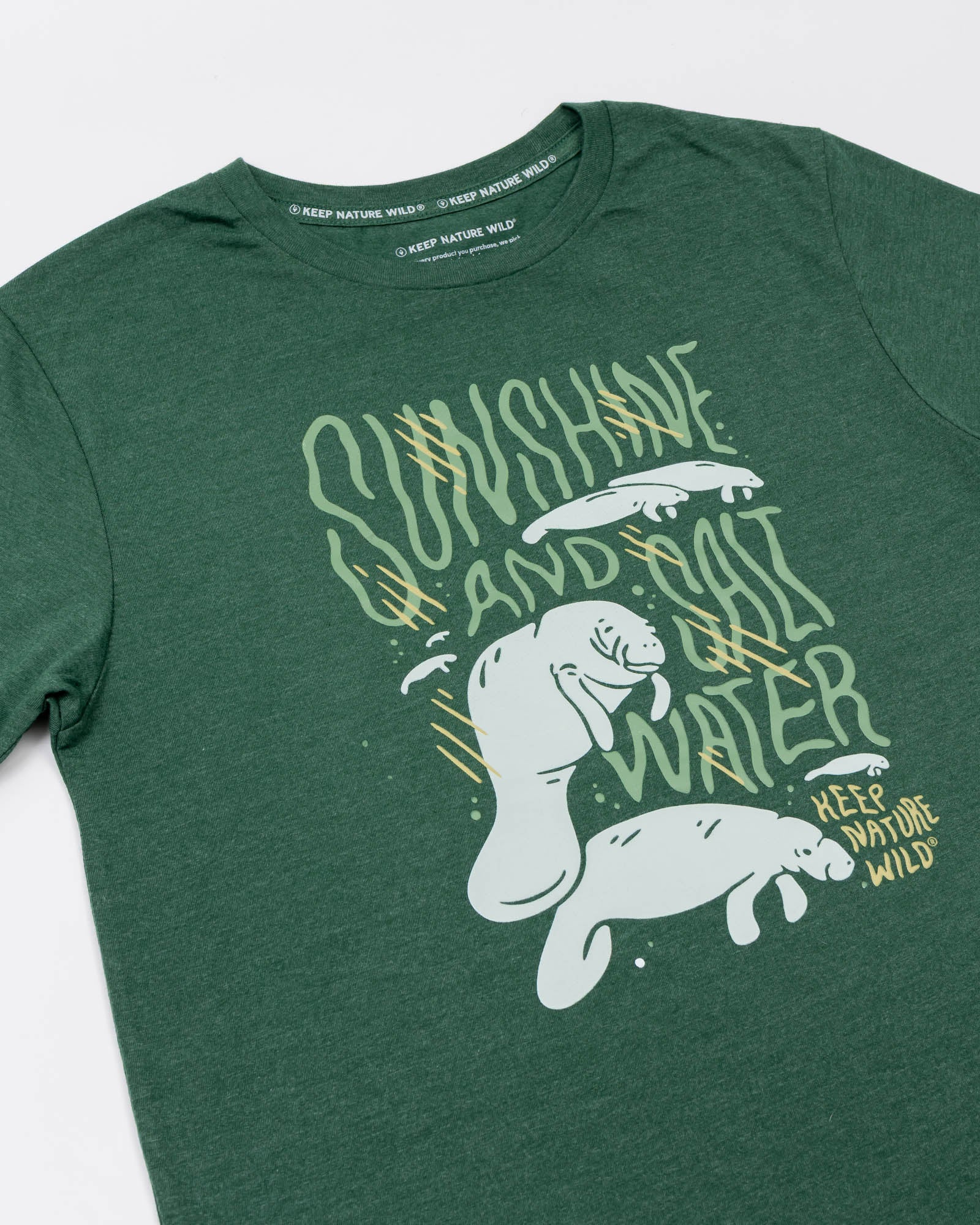 Manatees Motto Unisex Tee | Heather Forest