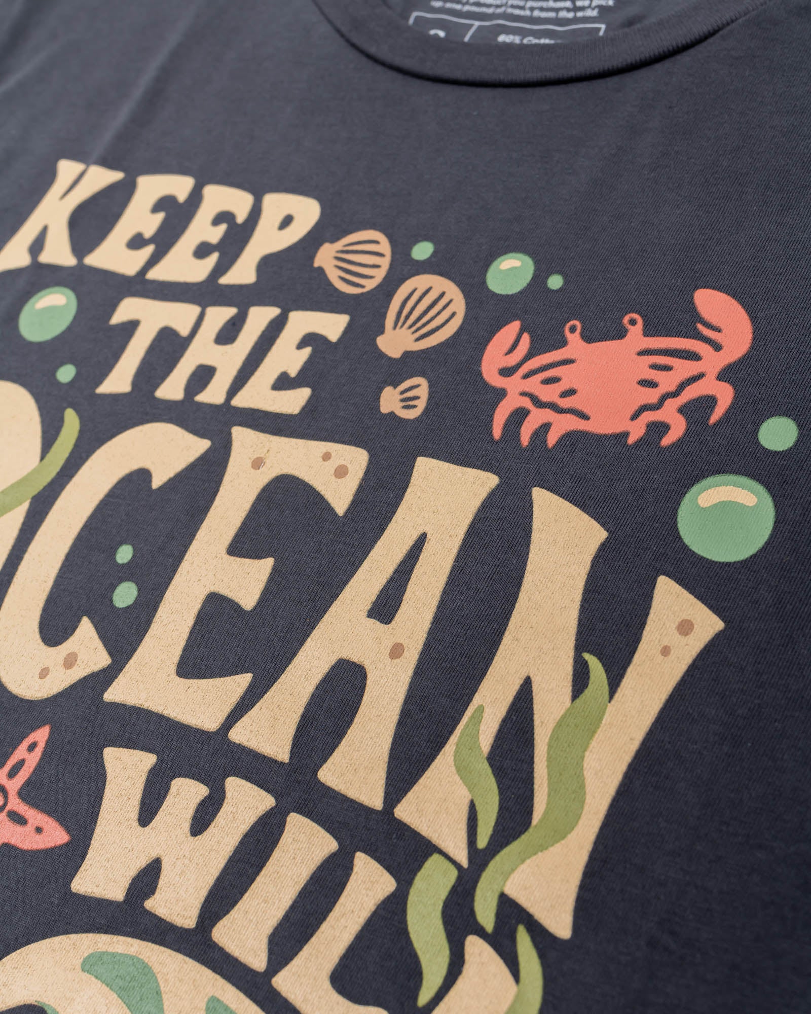 Wild Oceans Unisex Tee | Coal