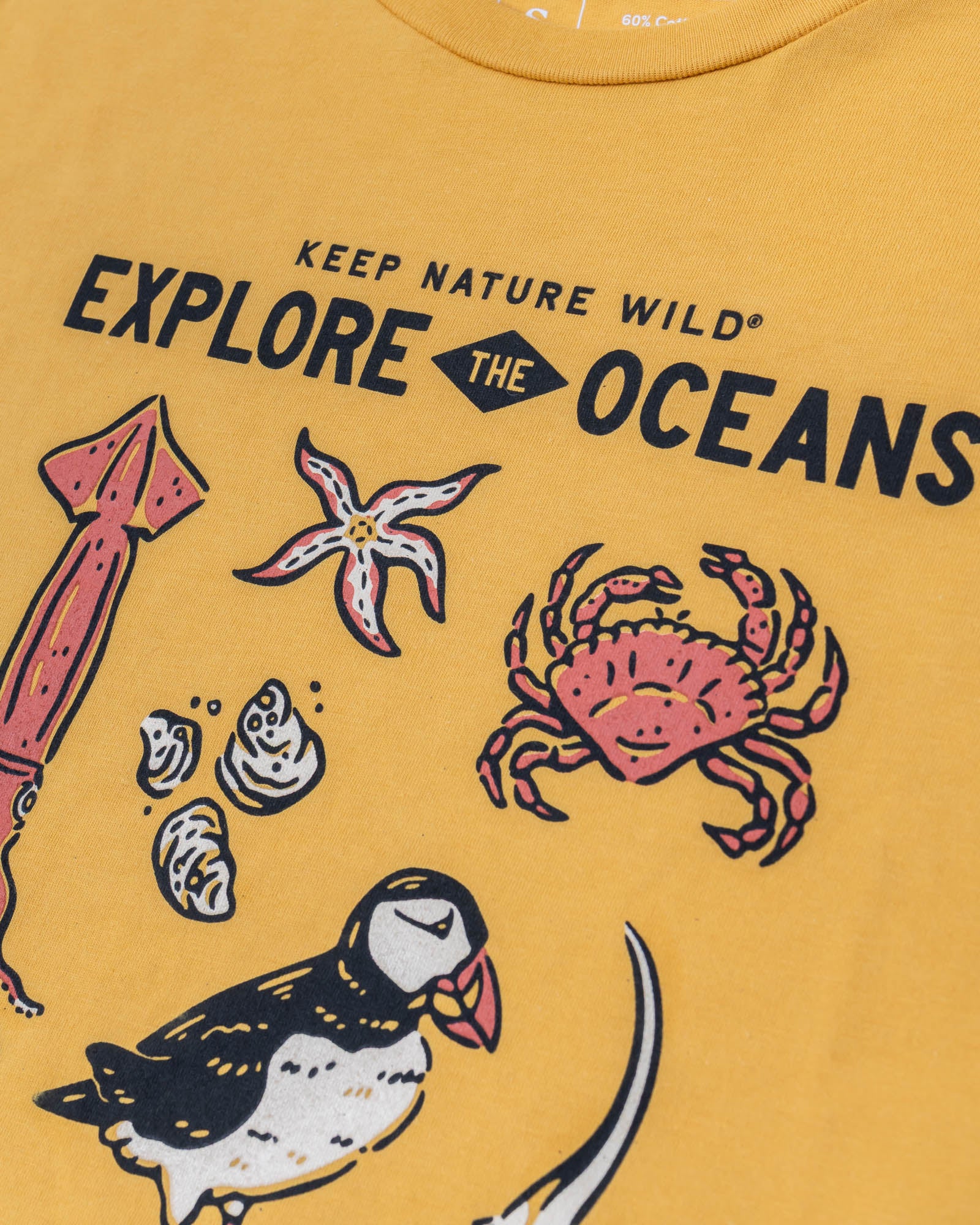 Nature Study East Coast Unisex Tee | Mustard