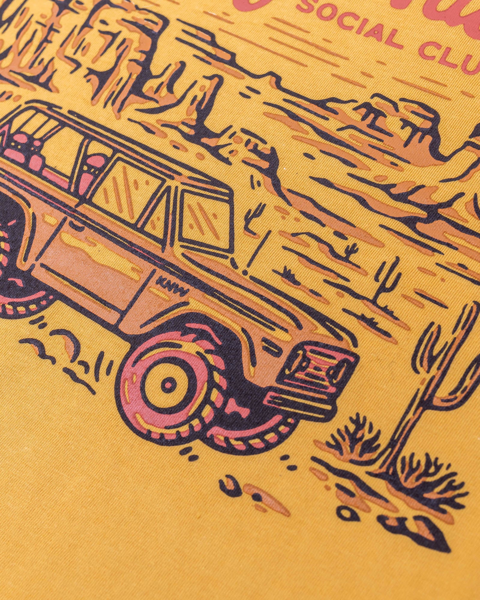 Stay Wild Social Club Unisex Tee | Mustard