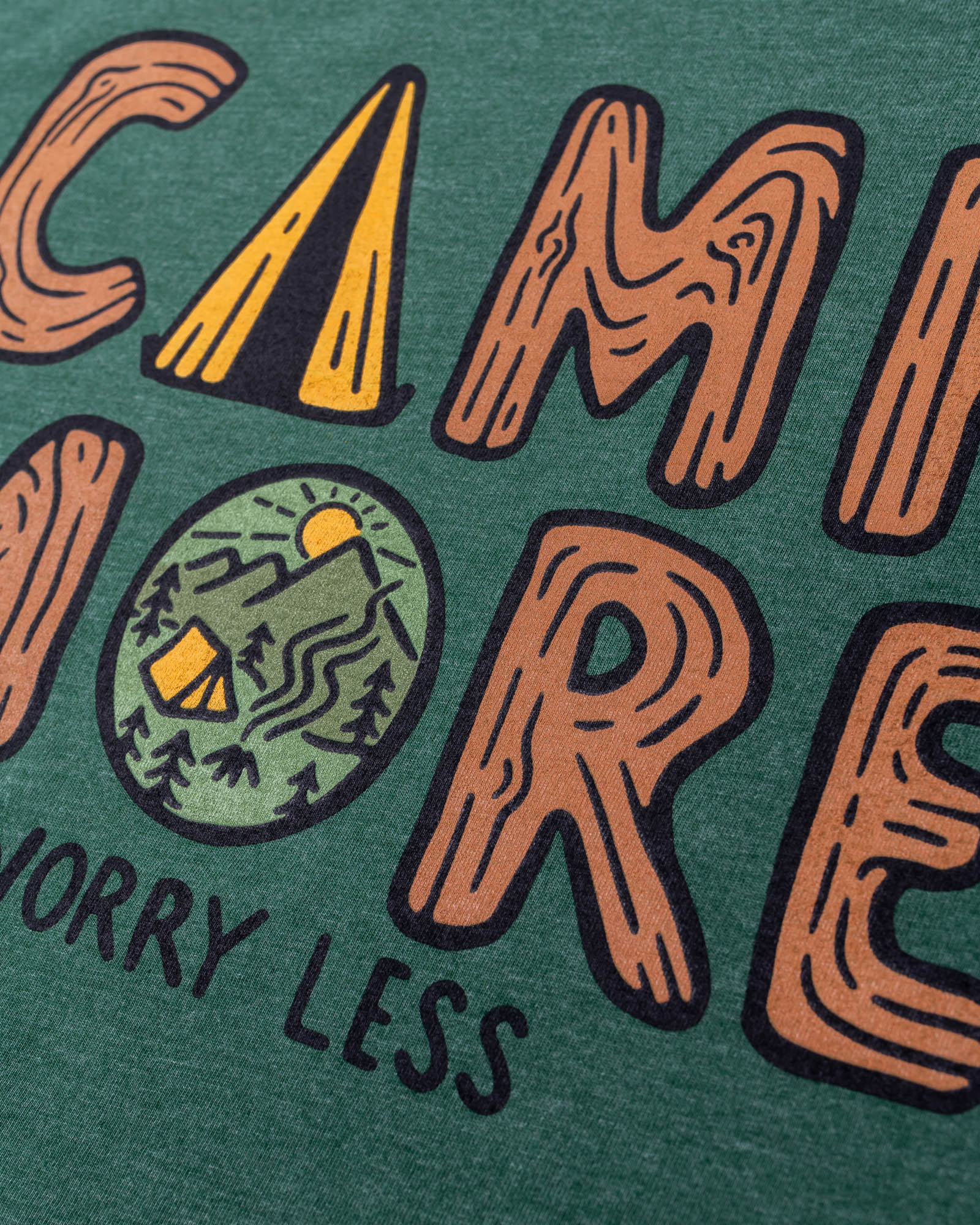 Camp More Unisex Tee | Heather Forest
