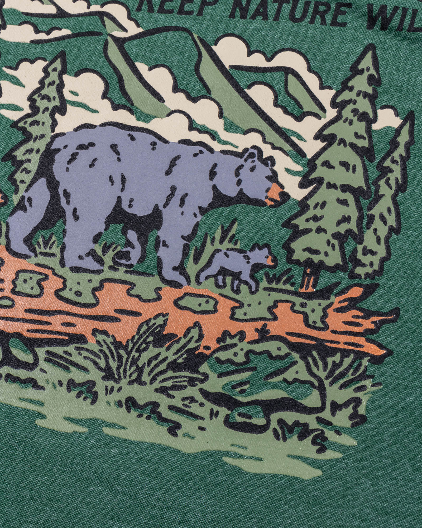 Smoky Mountain Bears Unisex Tee | Heather Forest