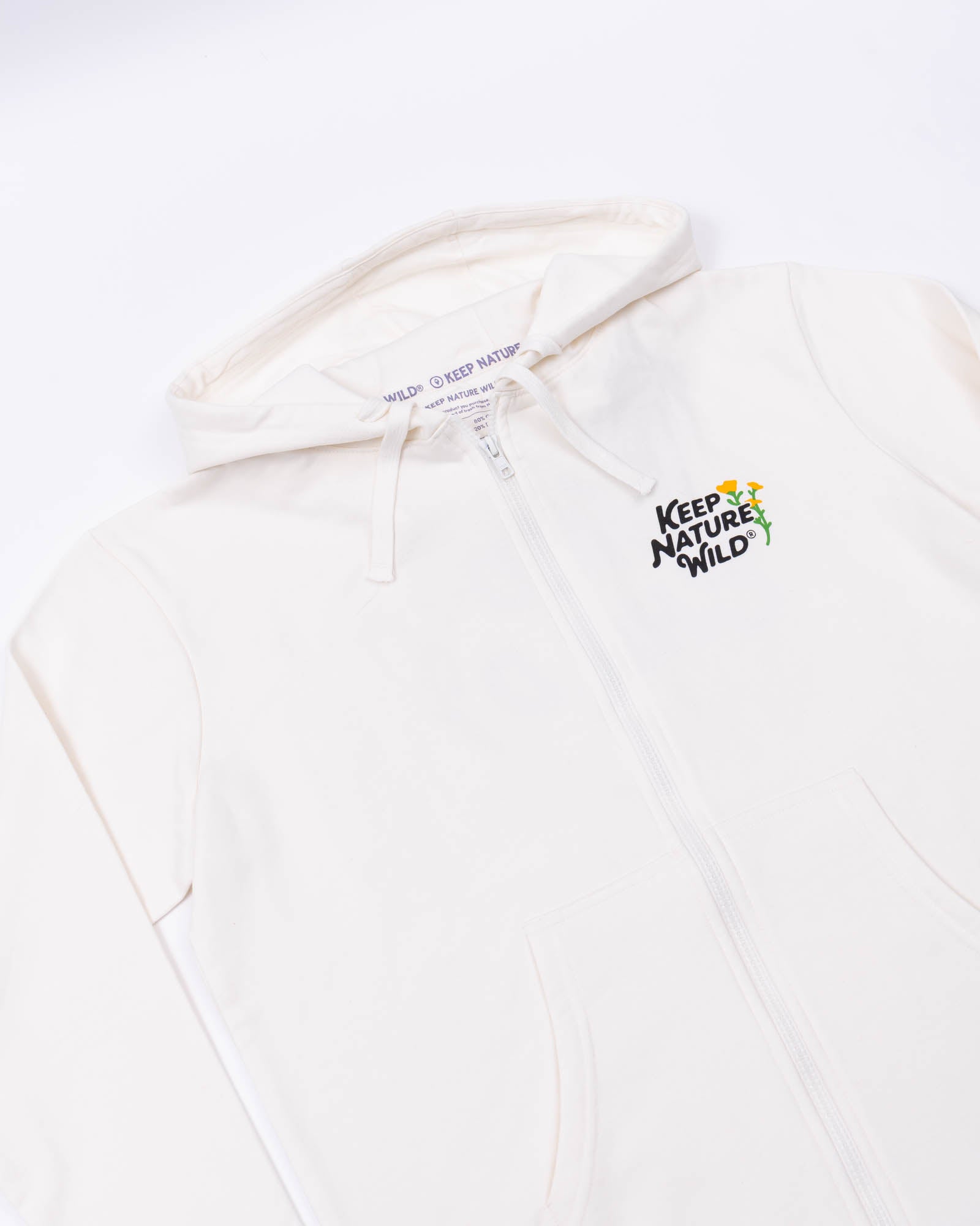 Wild Child Zip-Up Hoodie | Natural