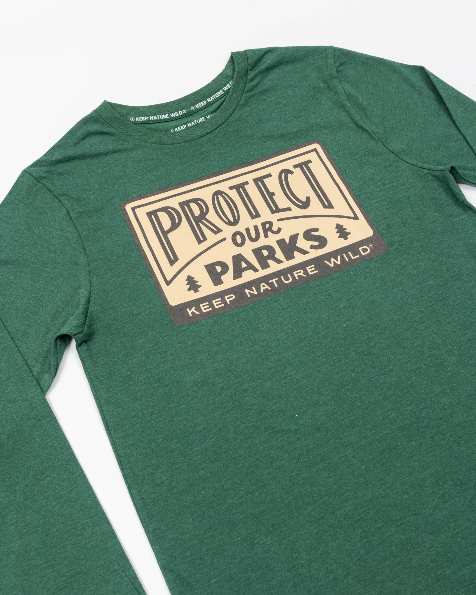 Protect Our Parks Unisex Long Sleeve Shirt | Heather Forest