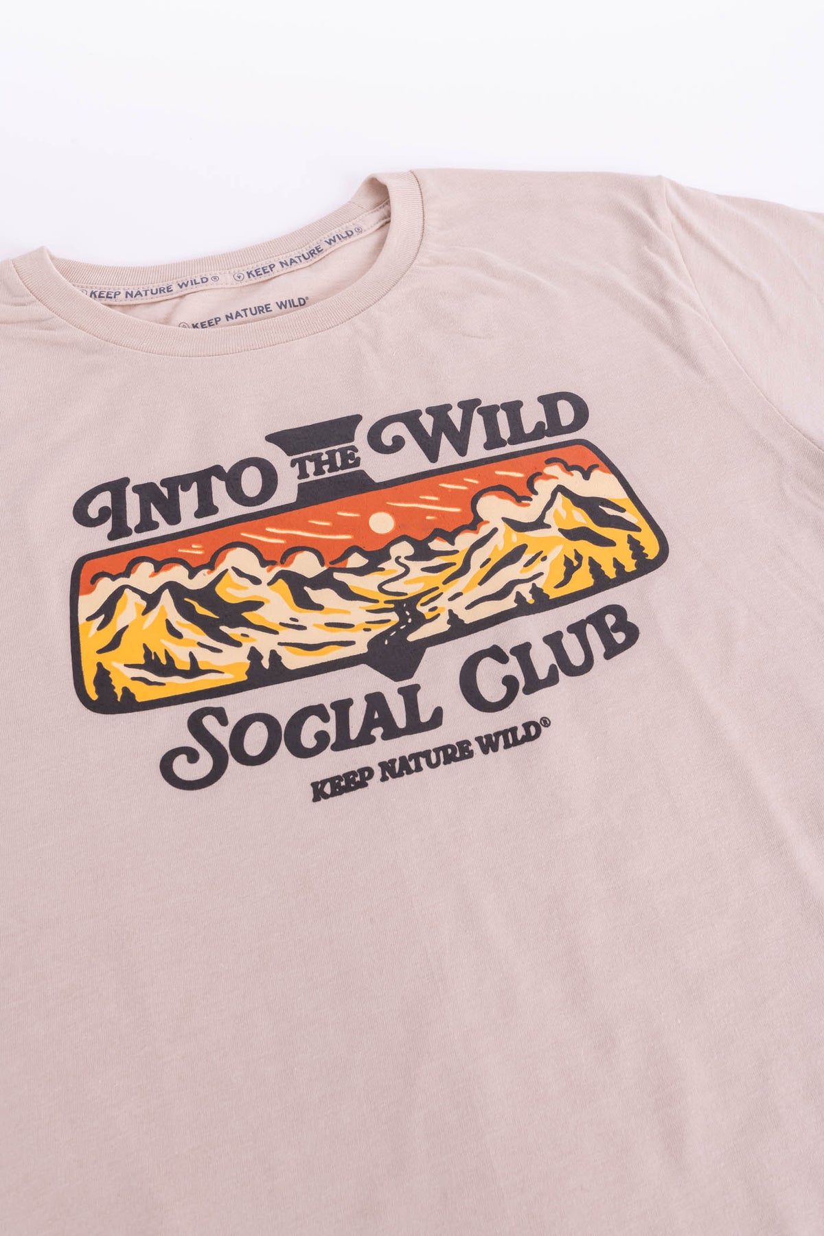 Into the Wild Social Club | Unisex Tee | Heather Tan