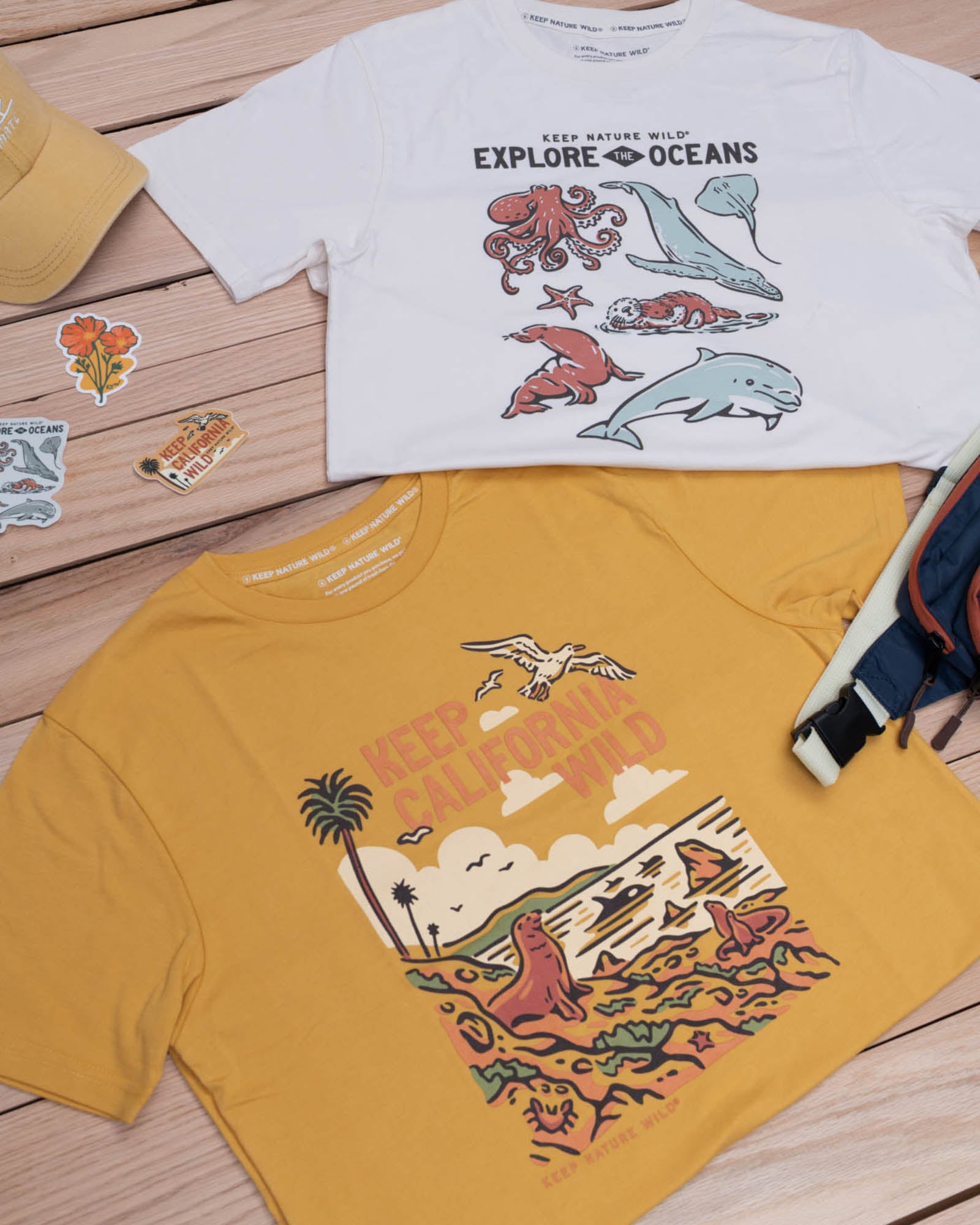 Keep California Wild Unisex Tee | Mustard