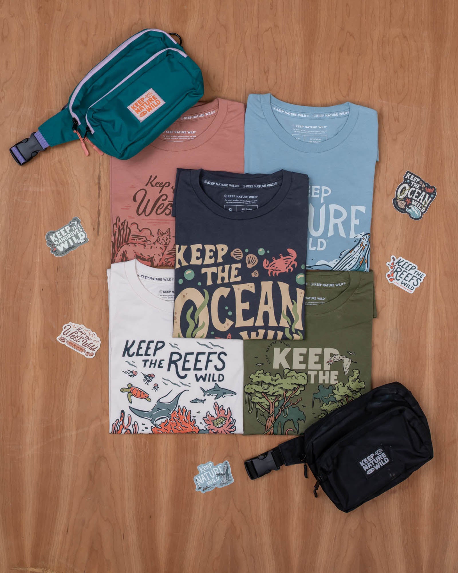 Wild Oceans Unisex Tee | Coal