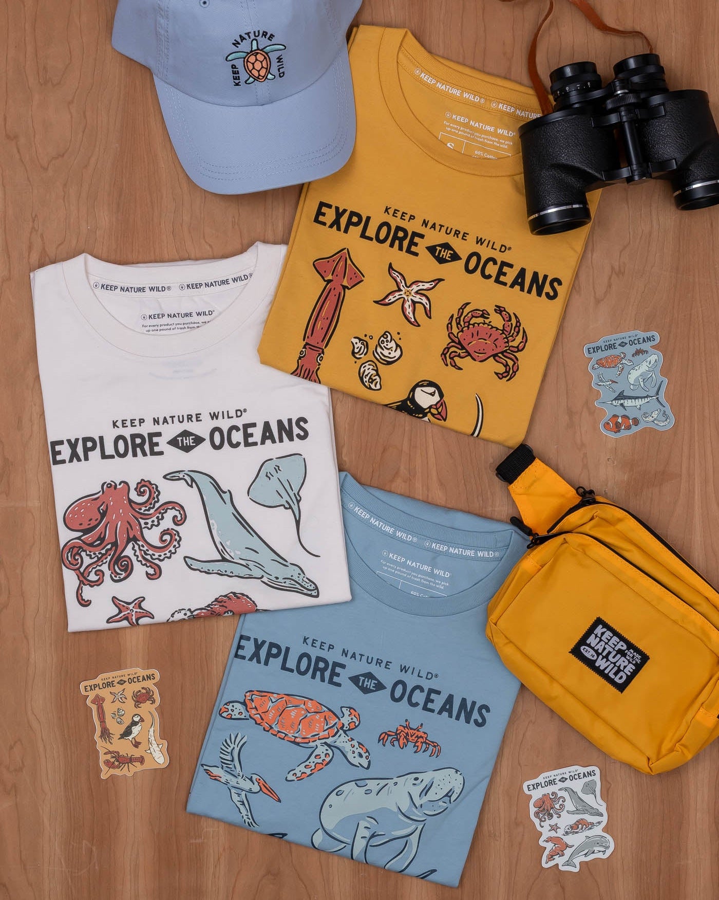 Nature Study East Coast Unisex Tee | Mustard