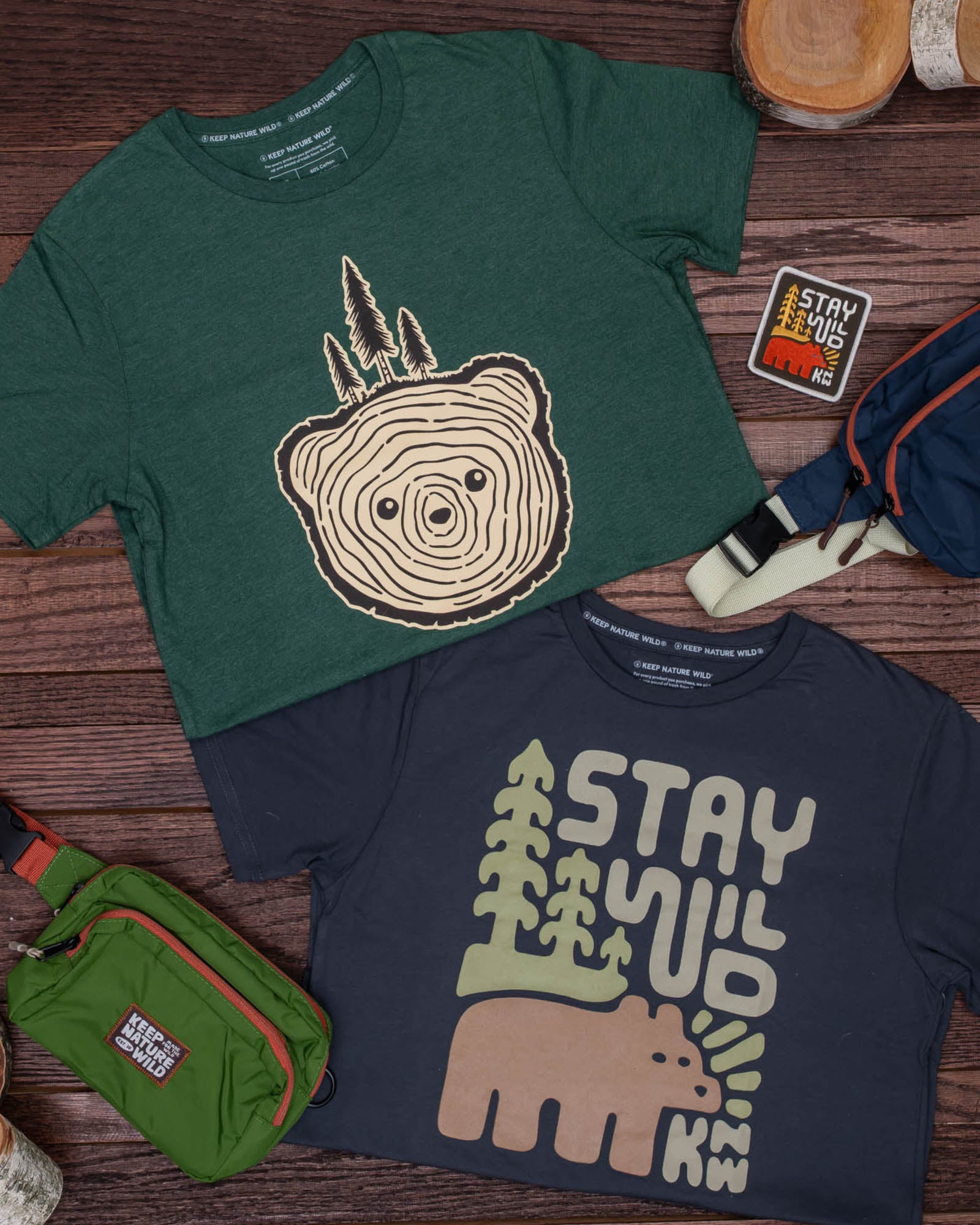 Bear Tree Unisex Tee | Heather Forest
