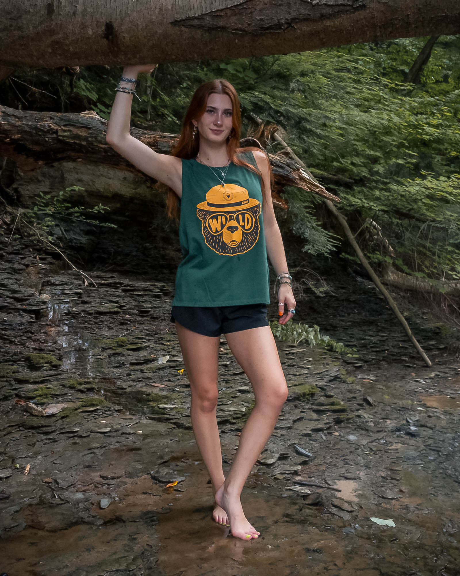 Wildbear Women's Muscle Tank | Heather Forest