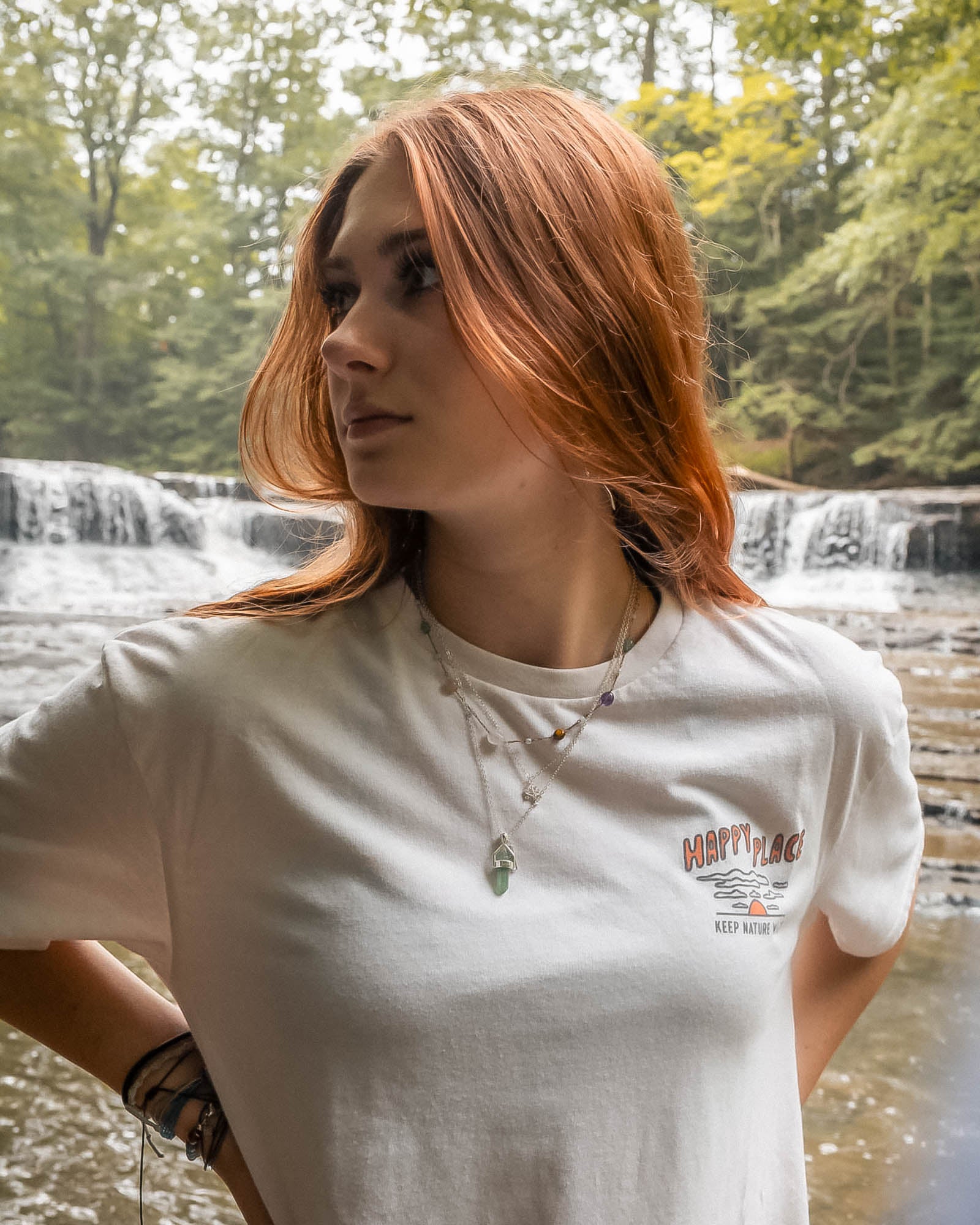Happy Place Shoreline Unisex Tee | Natural