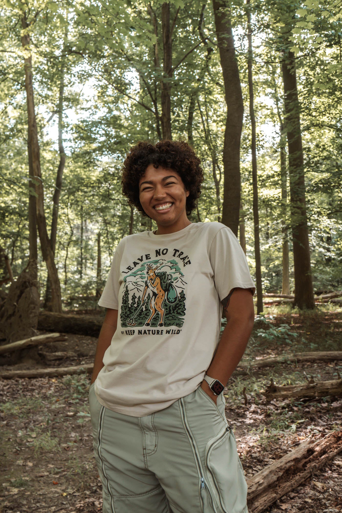 Leave No Trace By KNW | Unisex Tee | Heather Tan