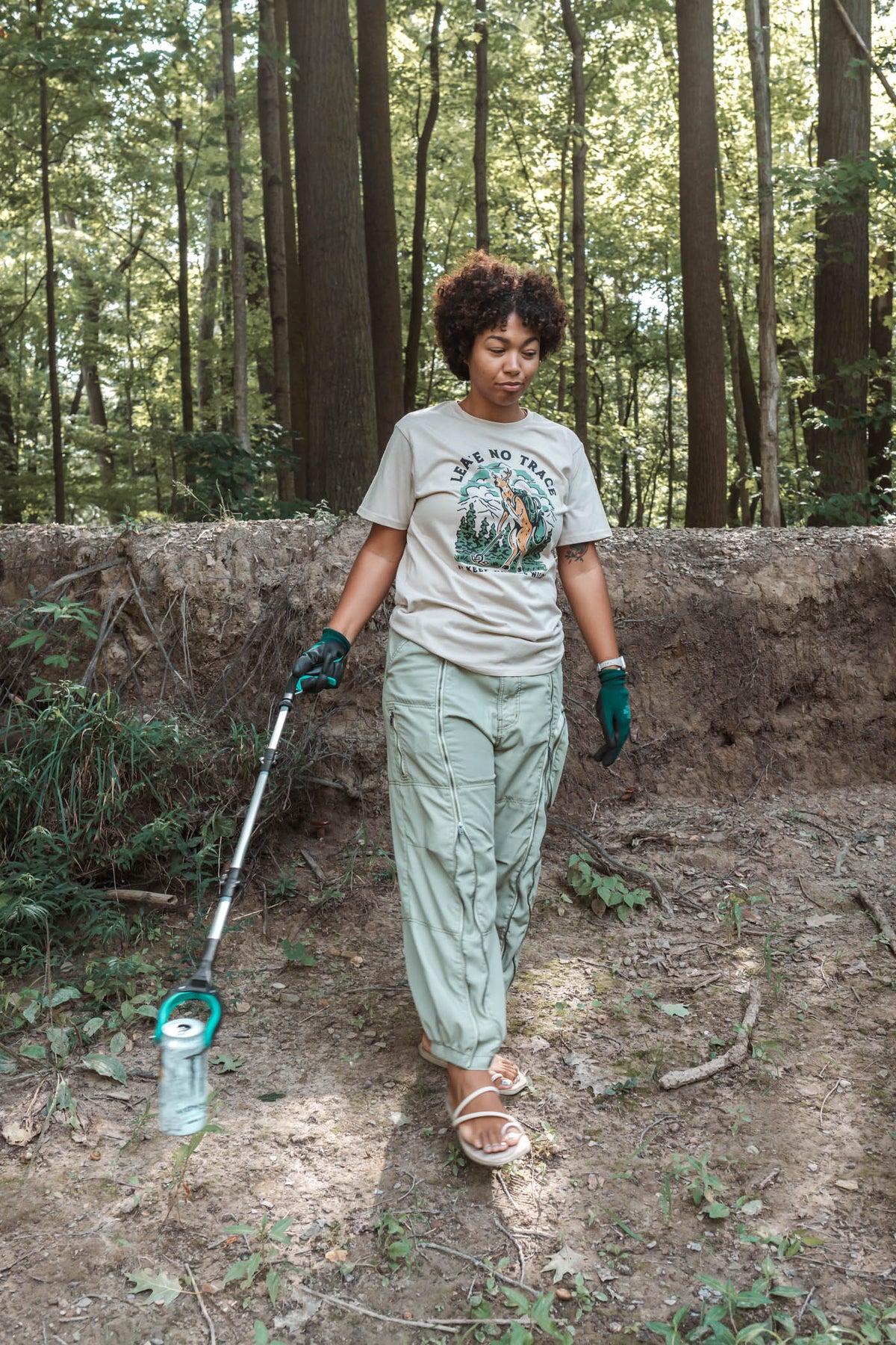 Leave No Trace By KNW | Unisex Tee | Heather Tan